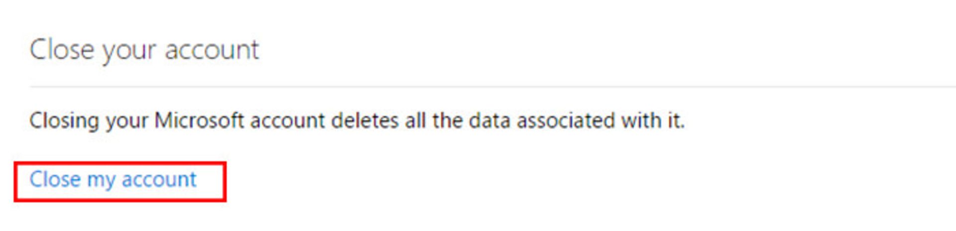 windows 10 close account
