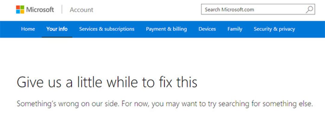 windows 10 error