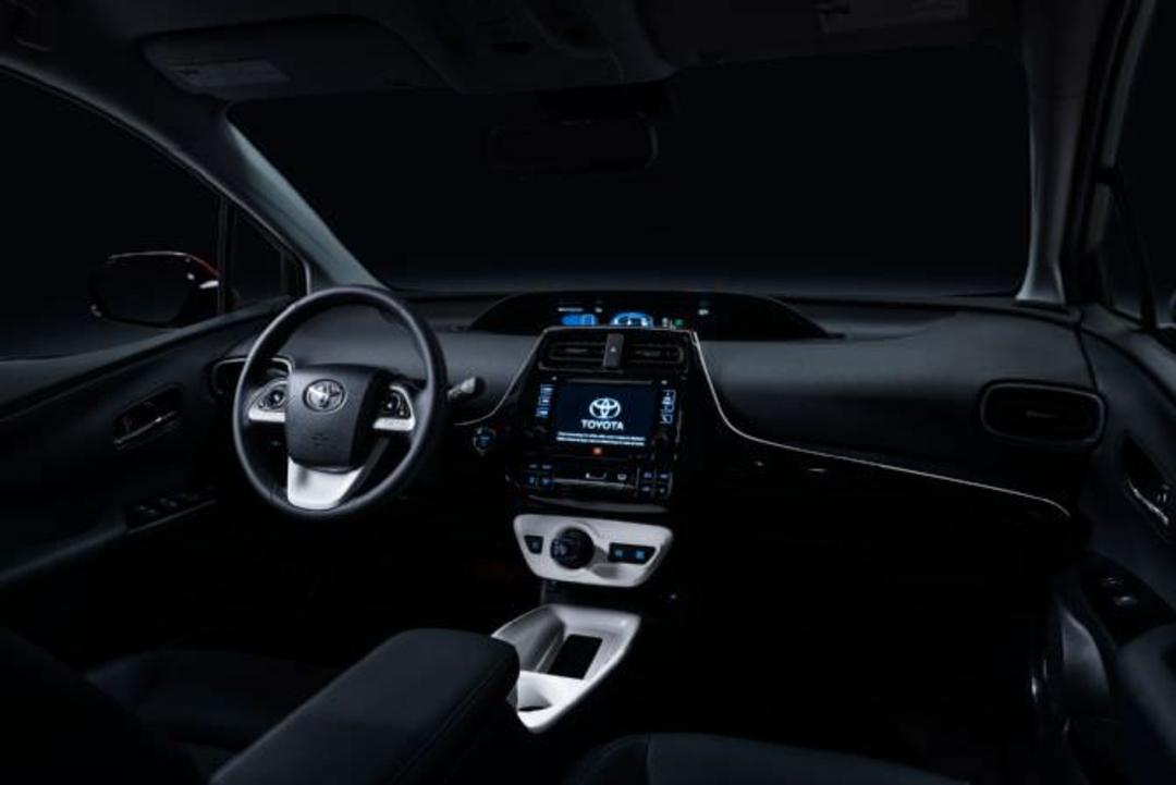 2016 toyota prius interior from passenger side