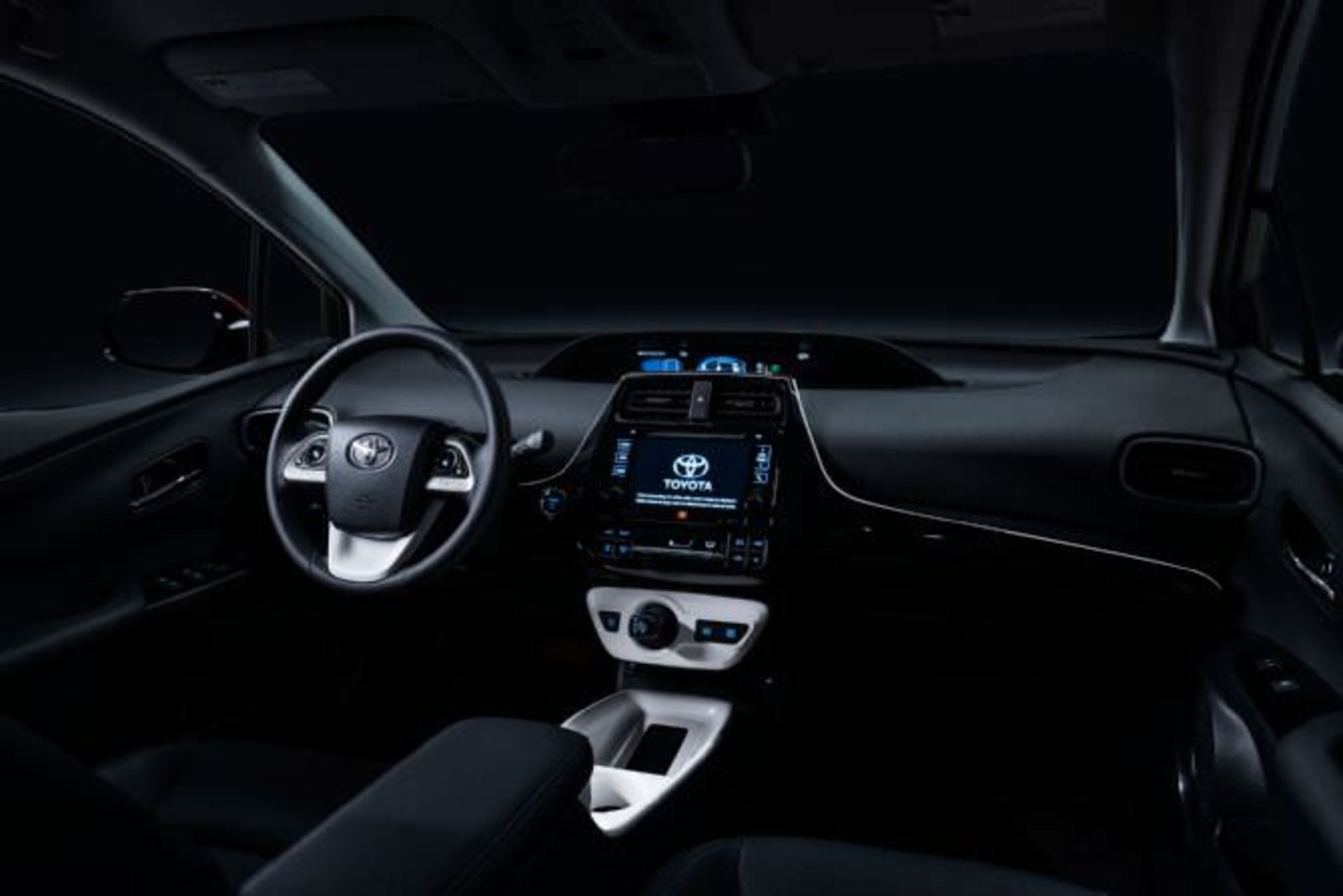 2016 toyota prius interior from passenger side