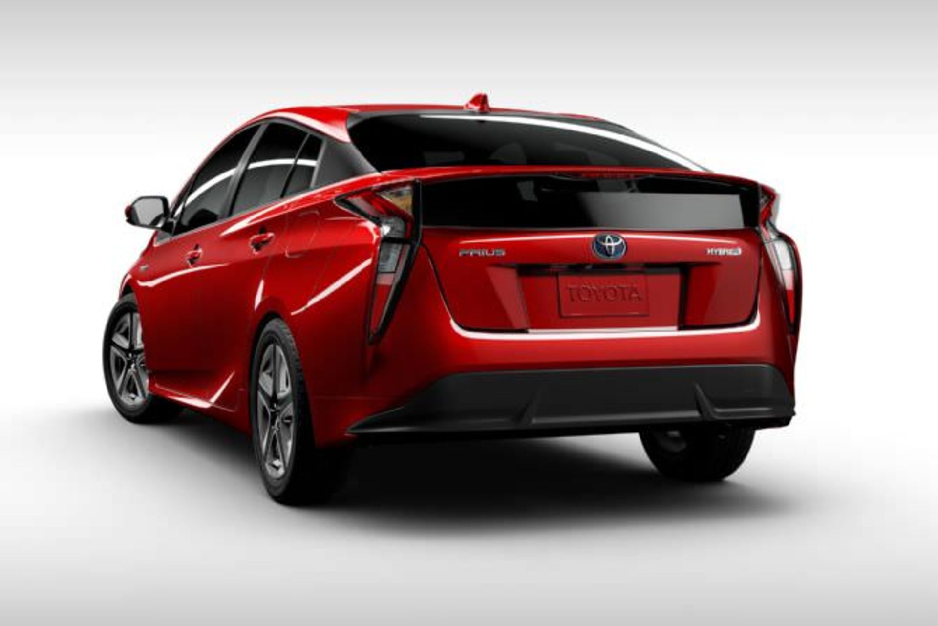2016 toyota prius rear view wheels turns