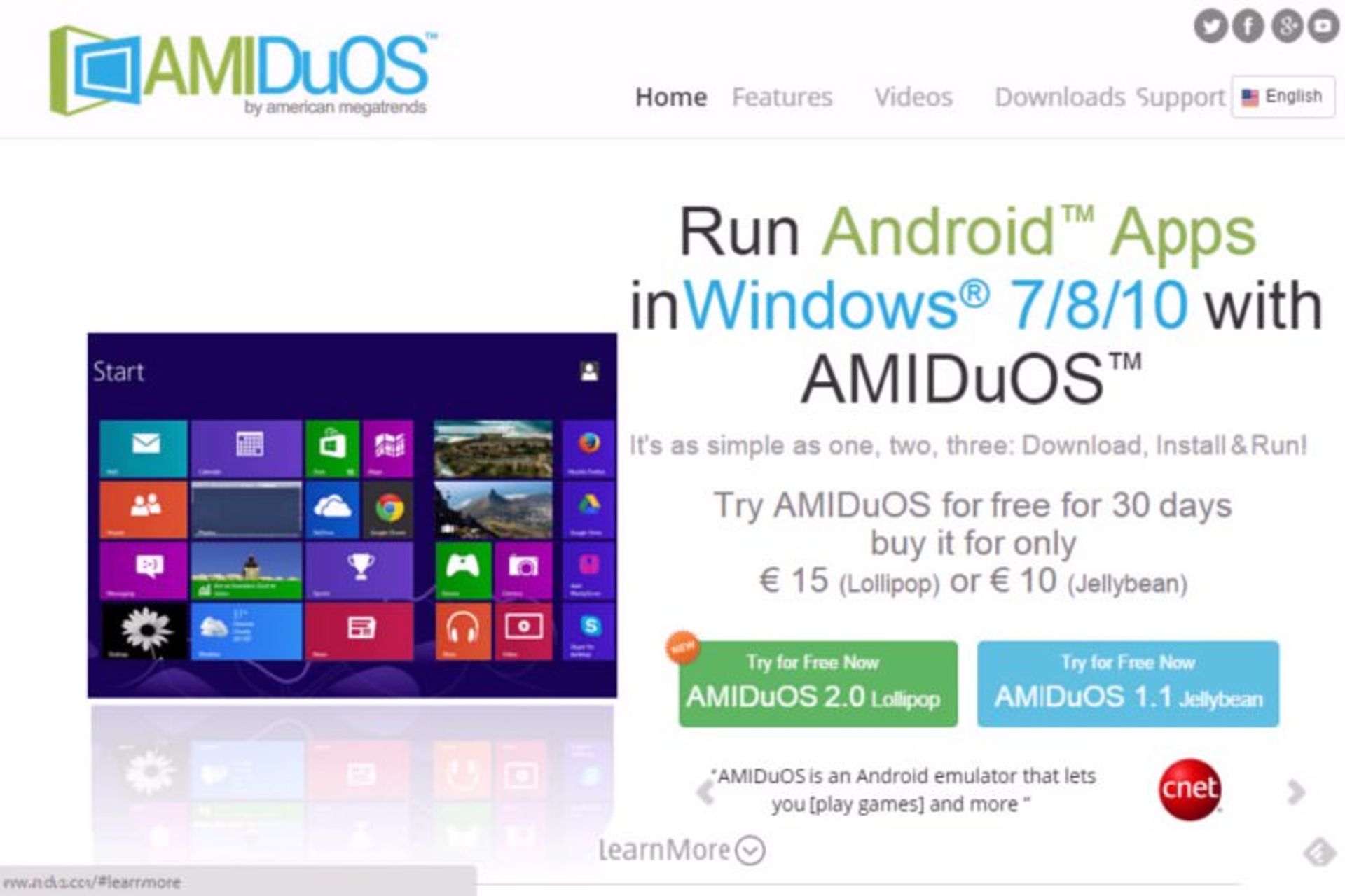 Download and install AMIDuOS 1600x1200