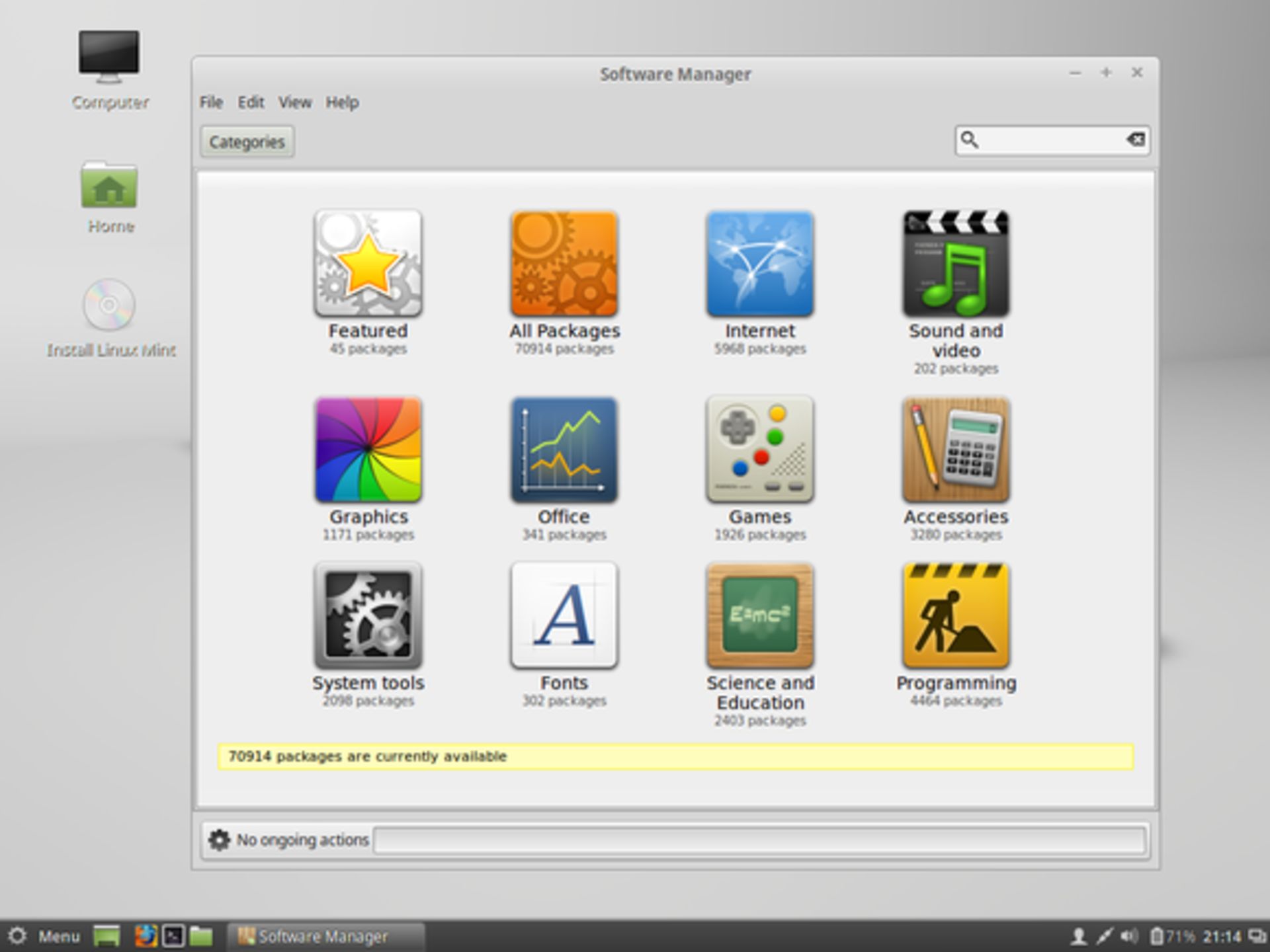 linux mint software manager