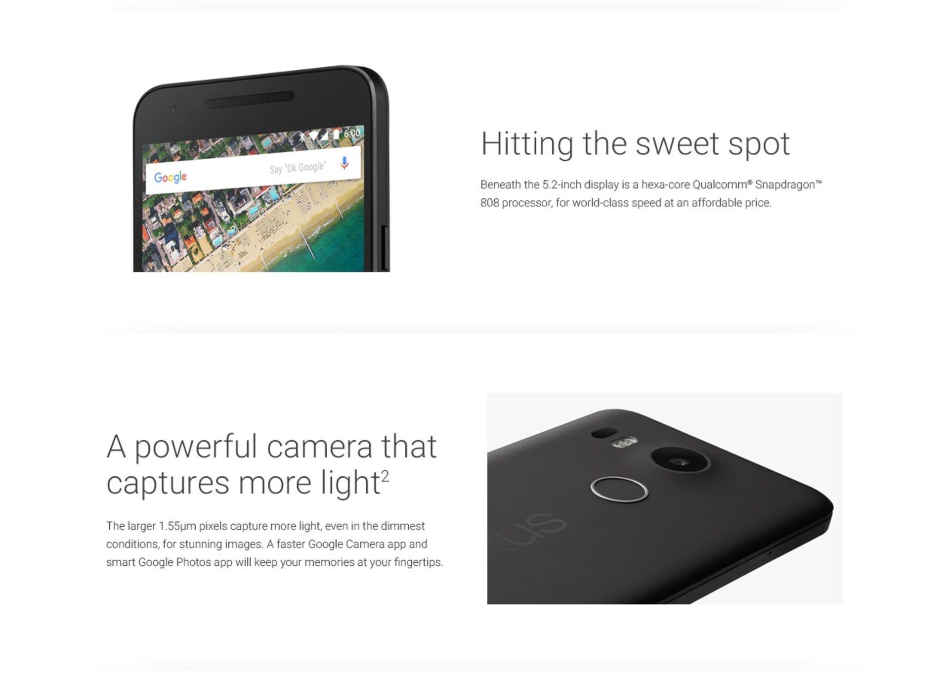 Google Nexus6 5X specs