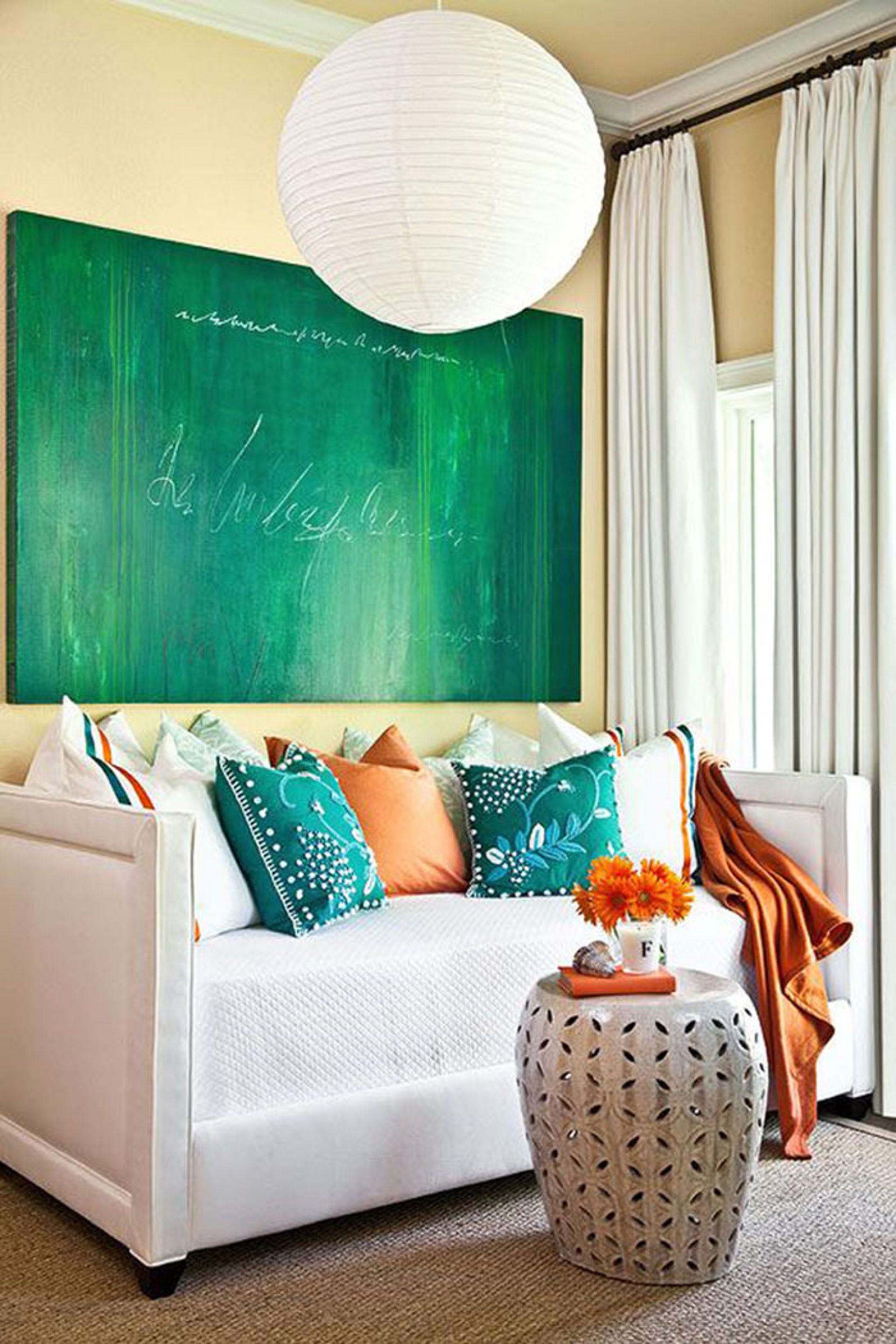 استفاده از رنگ آبی فیروزه‌ای در طراحی داخلی منازل