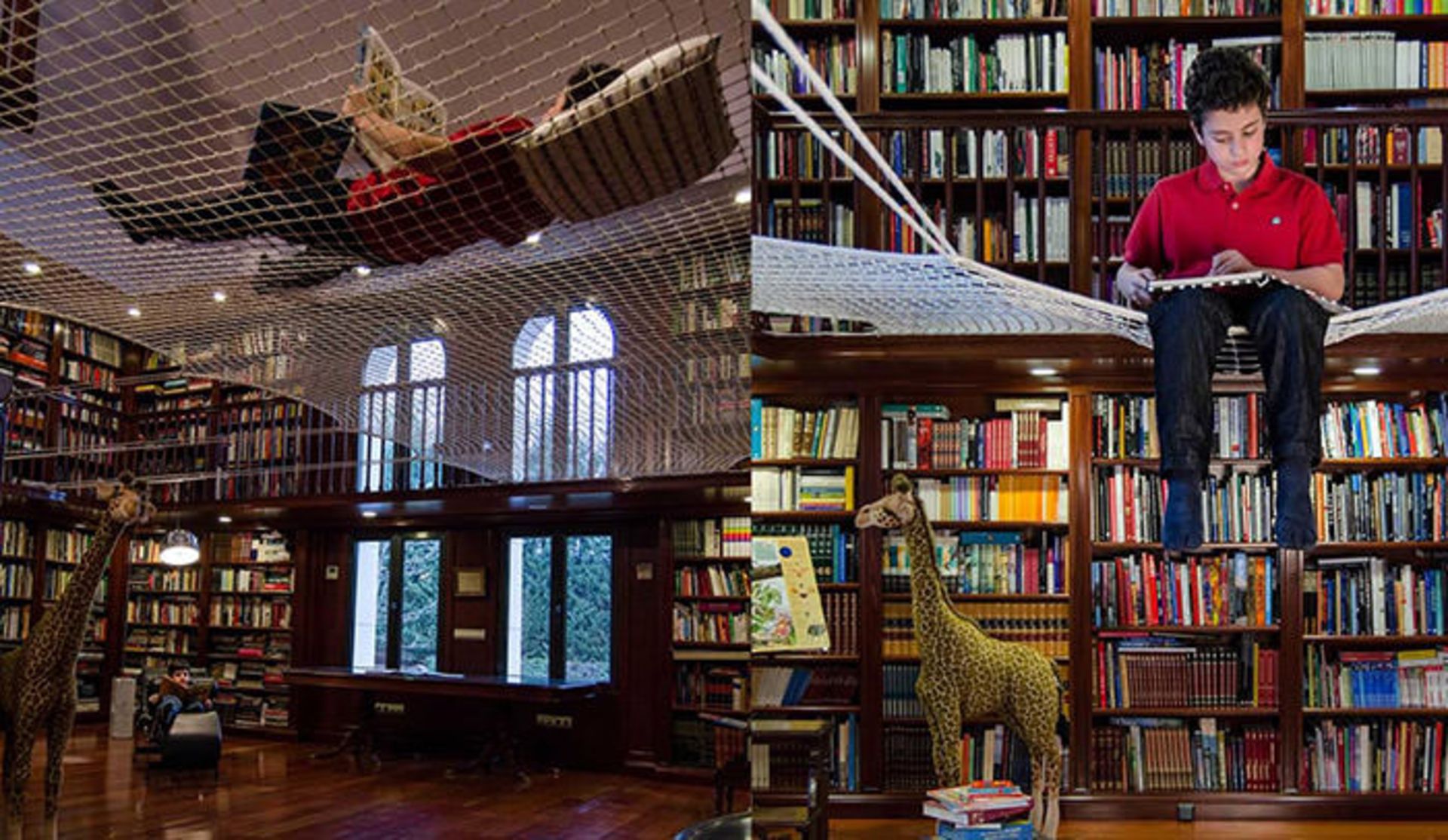 تشویق کودکان به مطالعه با کمک طراحی نوین کتابخانه ها