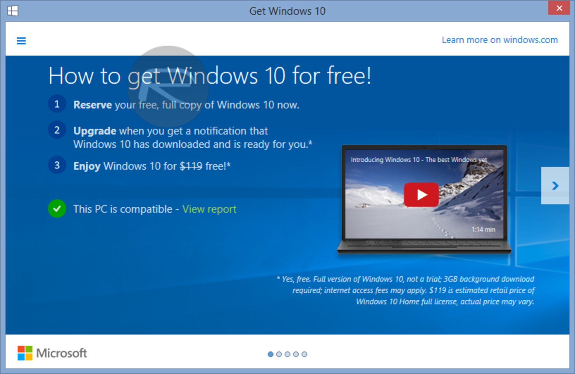 Windows 10 force download 1