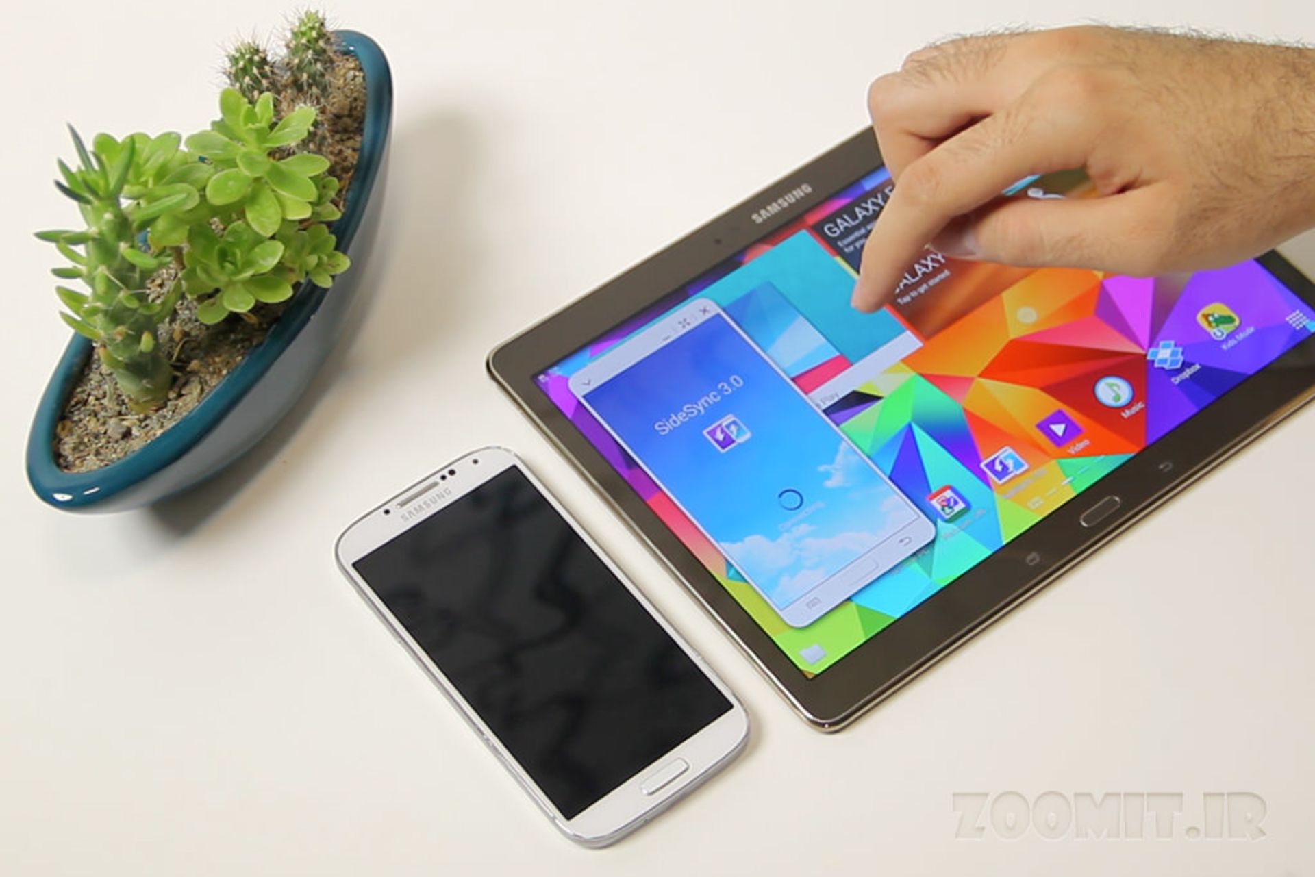 گلکسی تب اس - sidesync