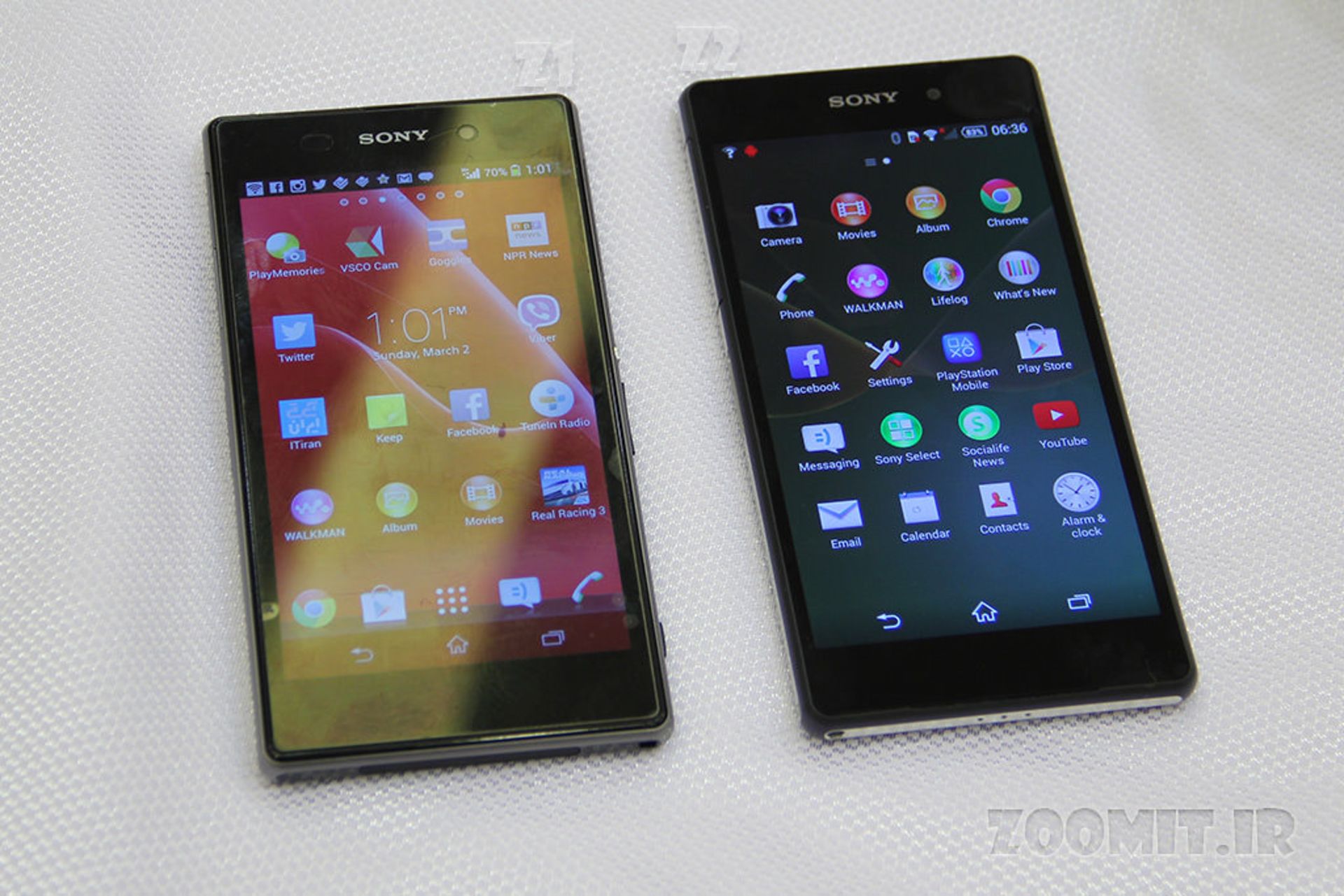 Xperia Z2 vs Z1