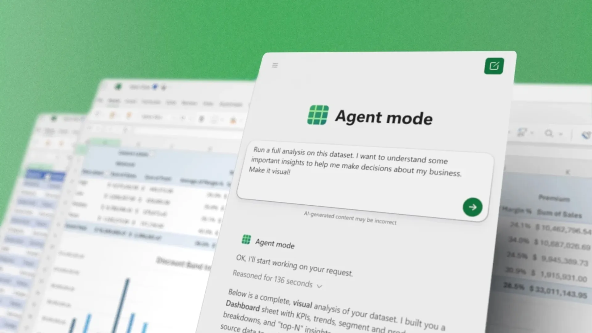 قابلیت Agent Mode در مایکروسافت اکسل