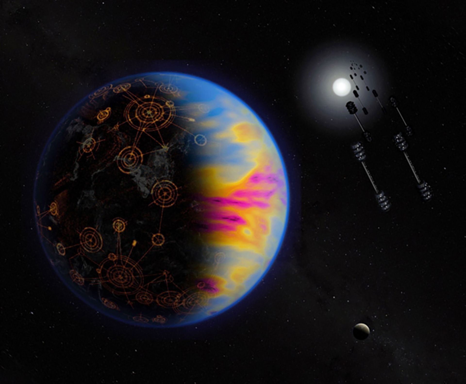 The hypothetical atmosphere of an exoplanet