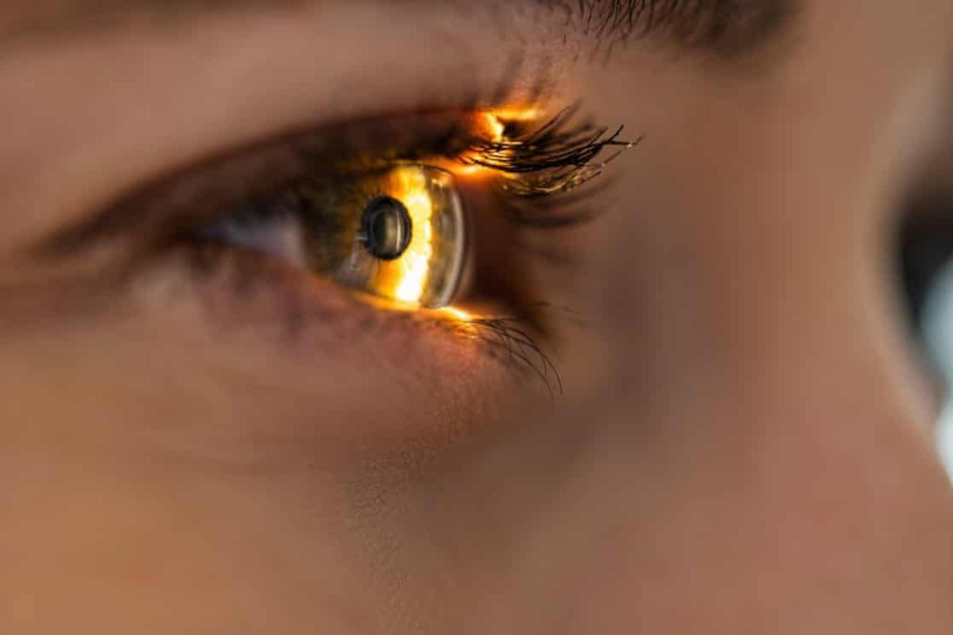 تابش نور بر روی شبکیه چشم