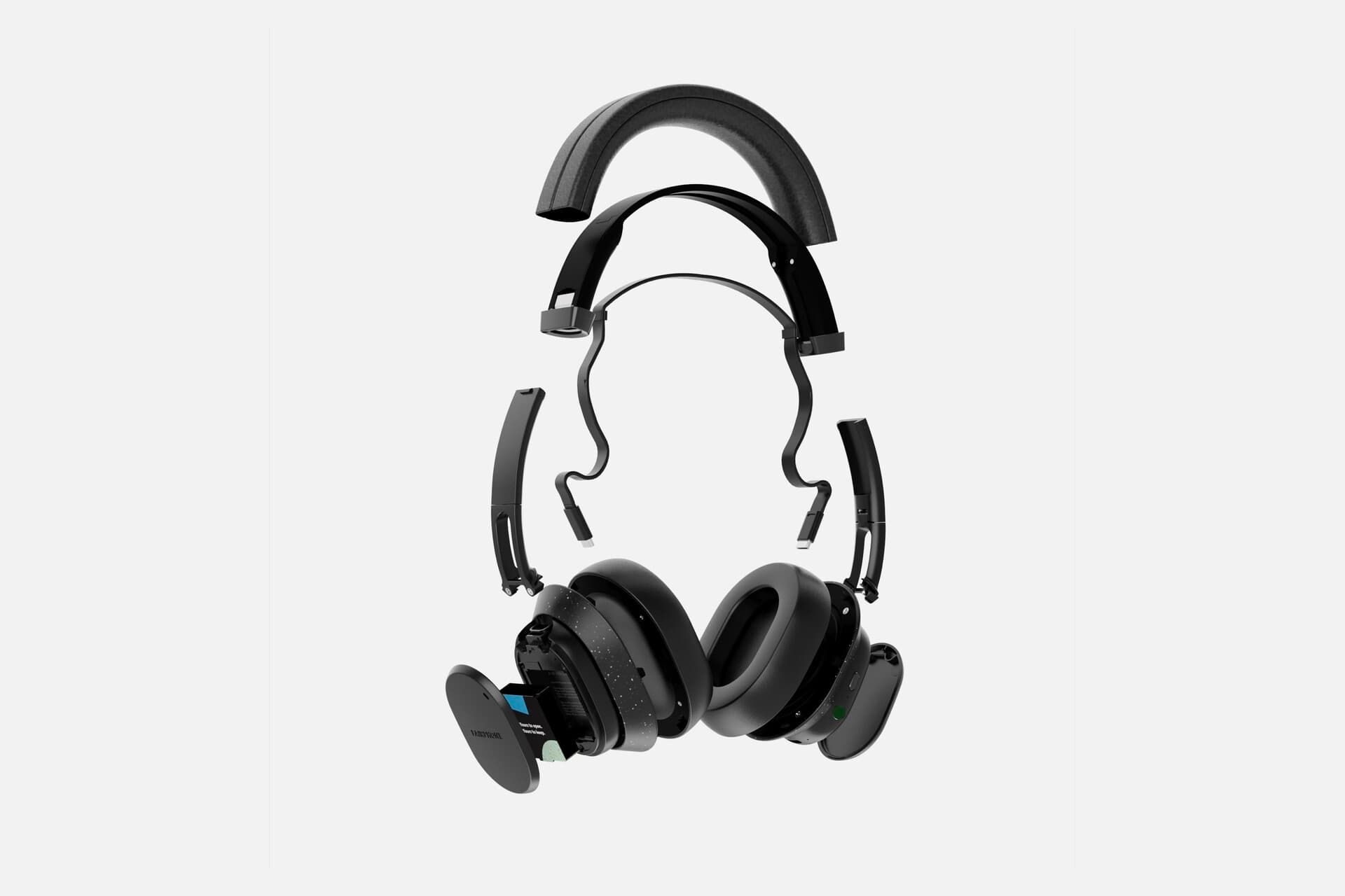 طراحی ماژولار هدفون Fairbuds XL