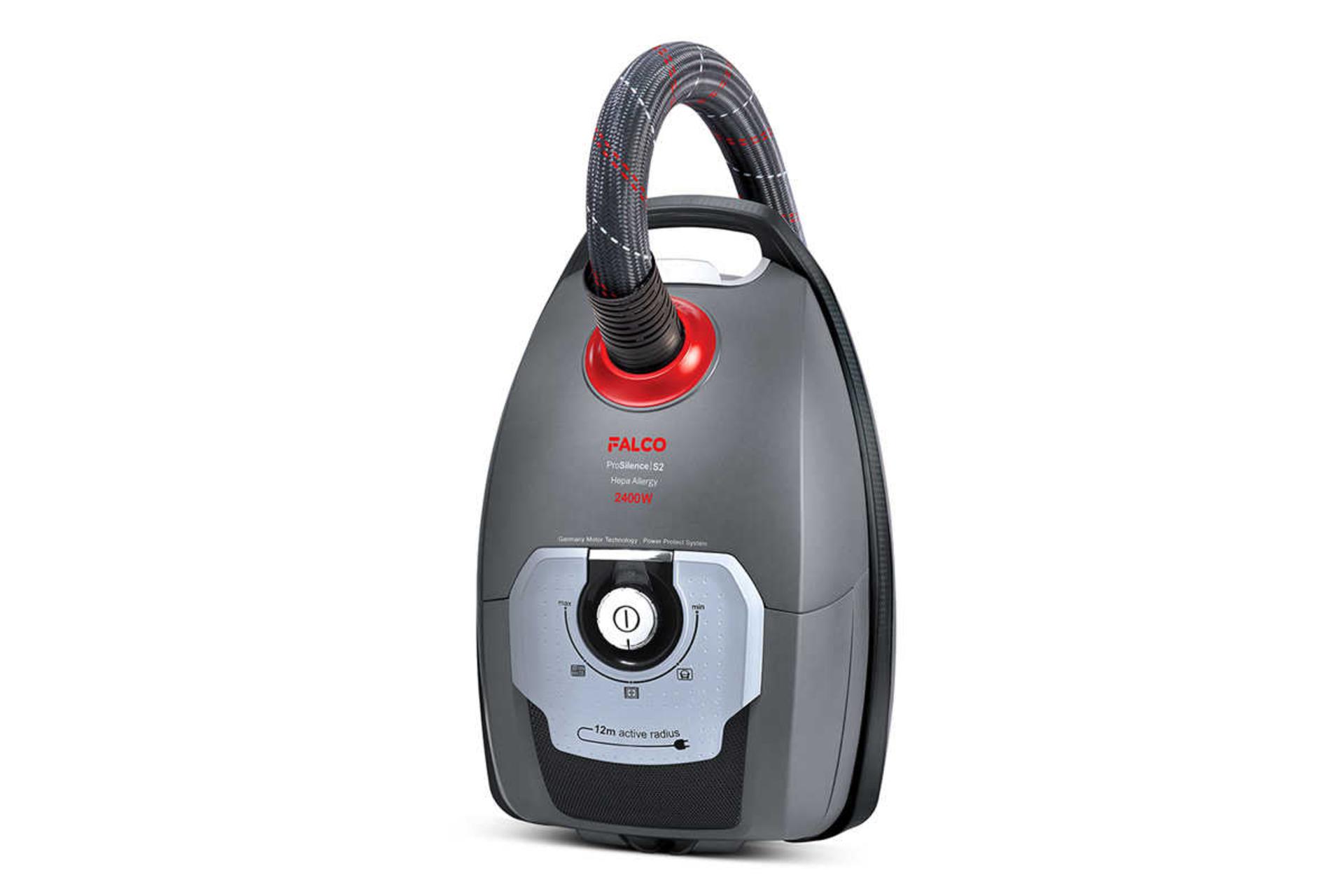 نمای جلوی جاروبرقی فالکو ProSilence S2 رنگ خاکستری