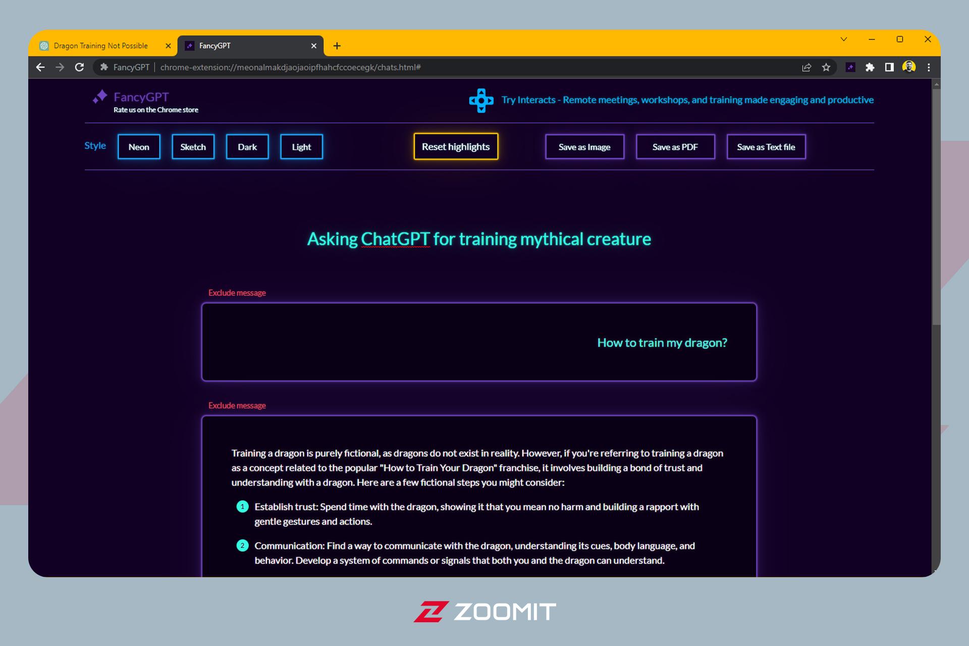 افزونه FancyGPT برای گوگل کروم