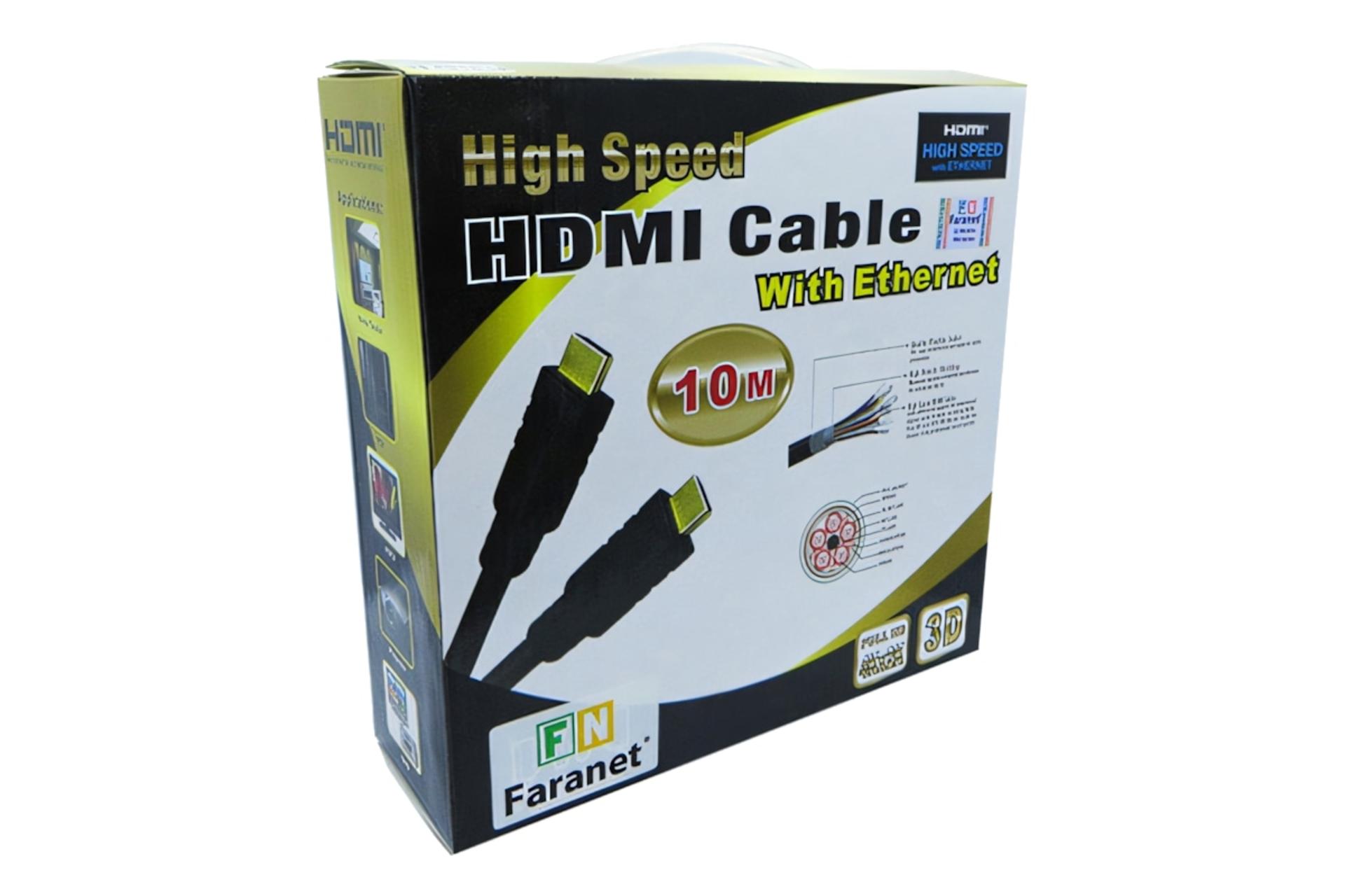 جعبه کابل HDMI فرانت FN-HCB100 4K 30Hz نسخه 1.4 با طول 10 متر