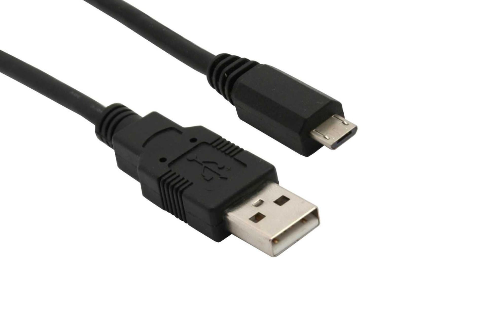 کانکتور و اتصال کابل شارژ USB فرانت Type-A به Micro-USB مدل FN-U2MC06 با طول 0.6 متر