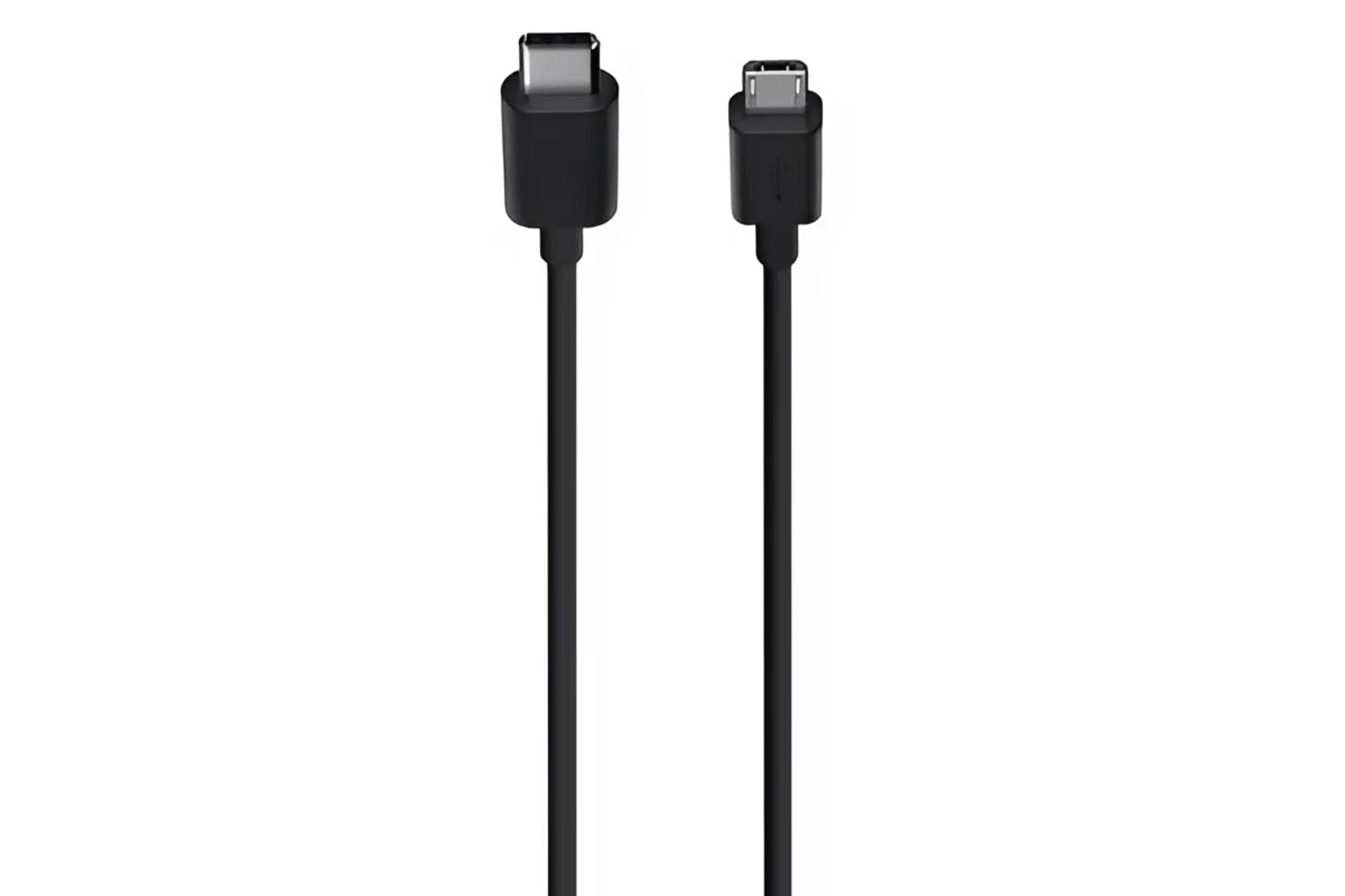 کانکتور و اتصال کابل شارژ USB فرانت Type-C به Micro-USB مدل FN-UCCMB10 با طول 1 متر