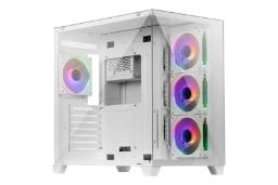 نمای نیمرخ کیس کامپیوتر فاطر FG-880W با نمایش پنل جلو و سمت چپ