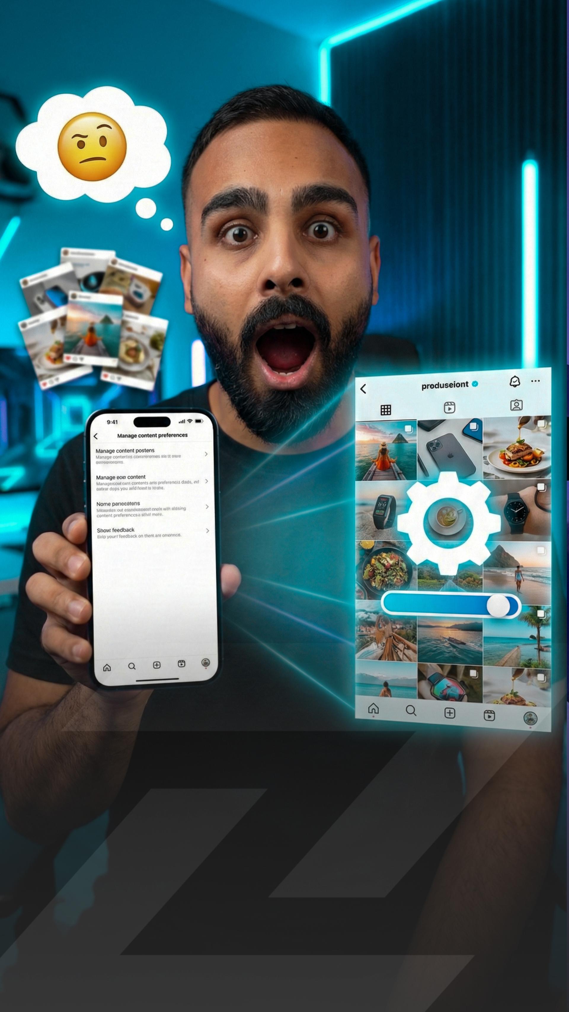 دکمه مخفی اینستاگرام