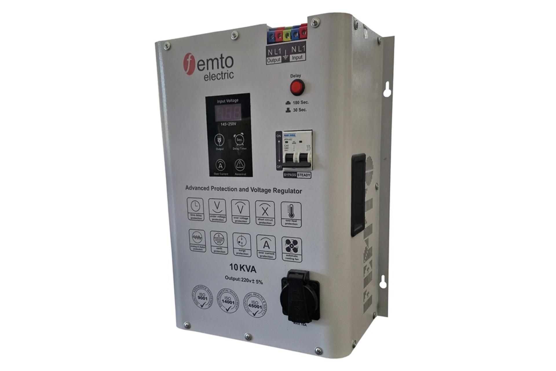 ابعاد و اندازه استابلایزر فمتو الکتریک مدل STAB-10000