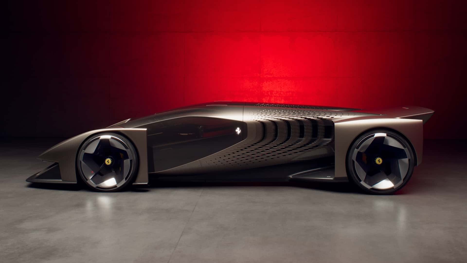 نمای جانبی خودرو فراری F76