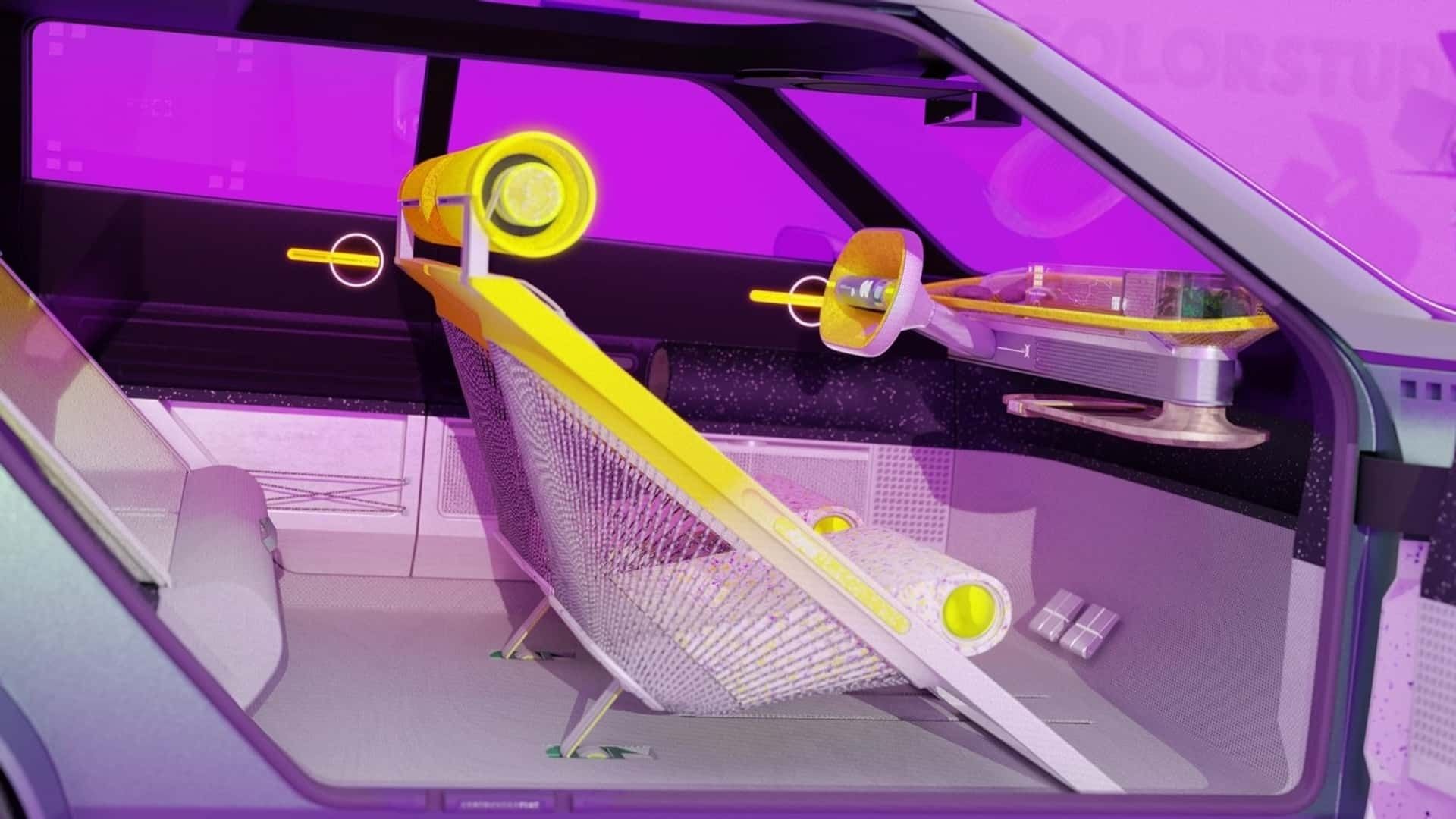 نمای داخلی خودروی مفهومی فیات پاندا