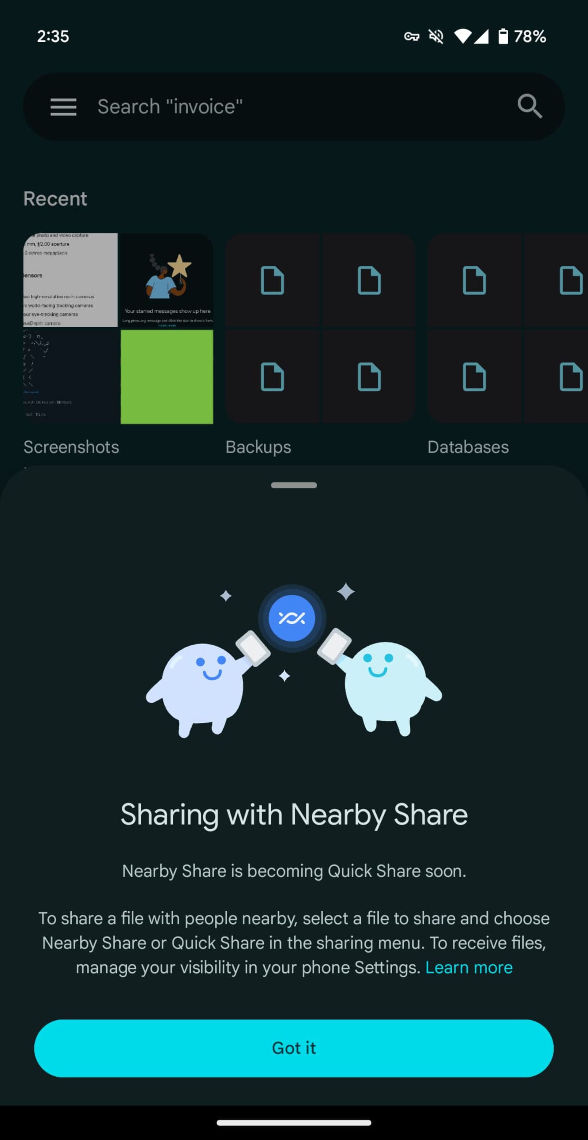 راهنمای انتقال فایل‌ها توسط Nearby Share یا Quick Share