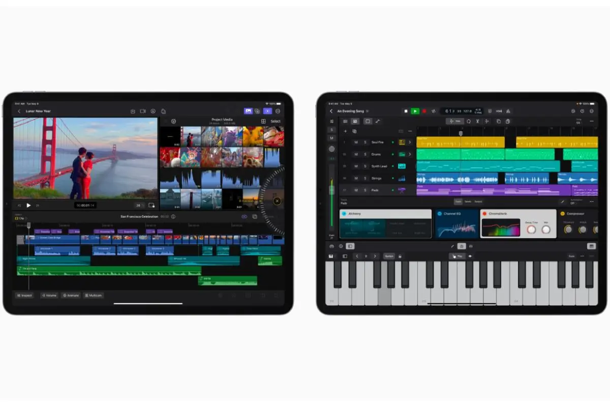 نسخه آیپد final cut pro و logic pro