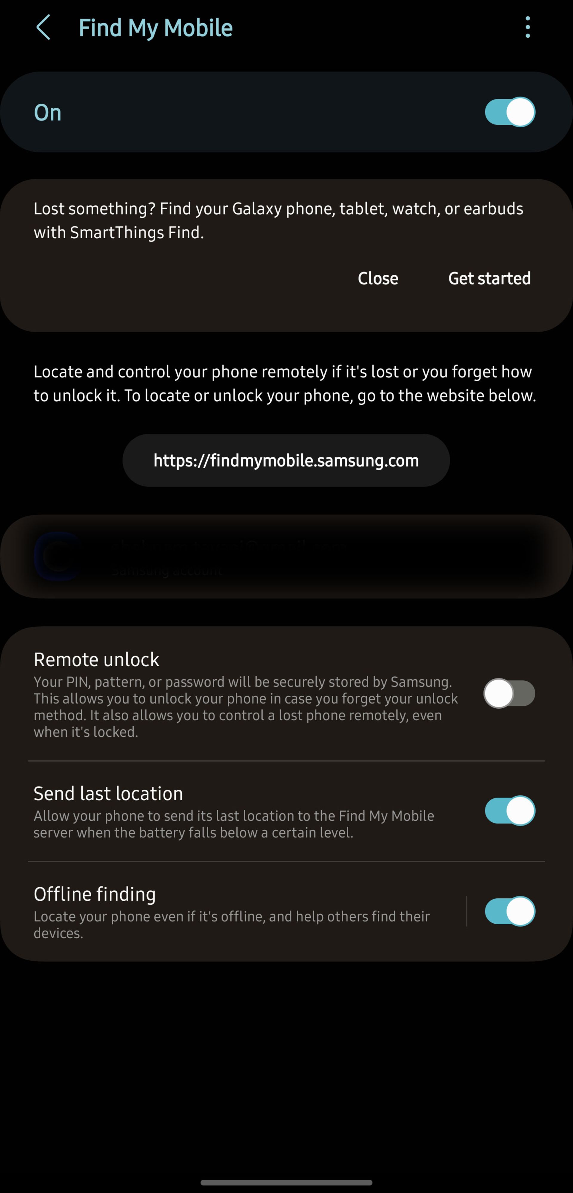 فعال کردن یافتن موقعیت گوشی مرحله چهارم
