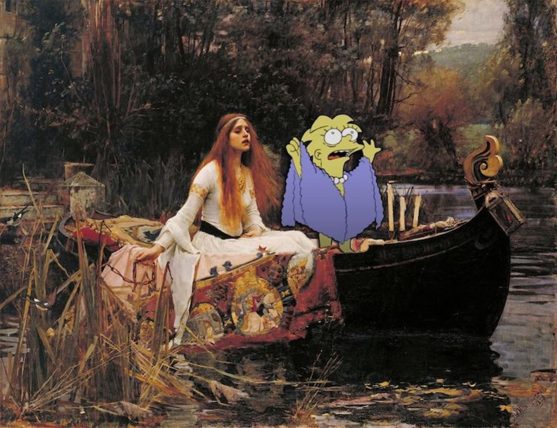 سیمپسون‌ها در نقاشی‌ جان ویلیام واترهاوس