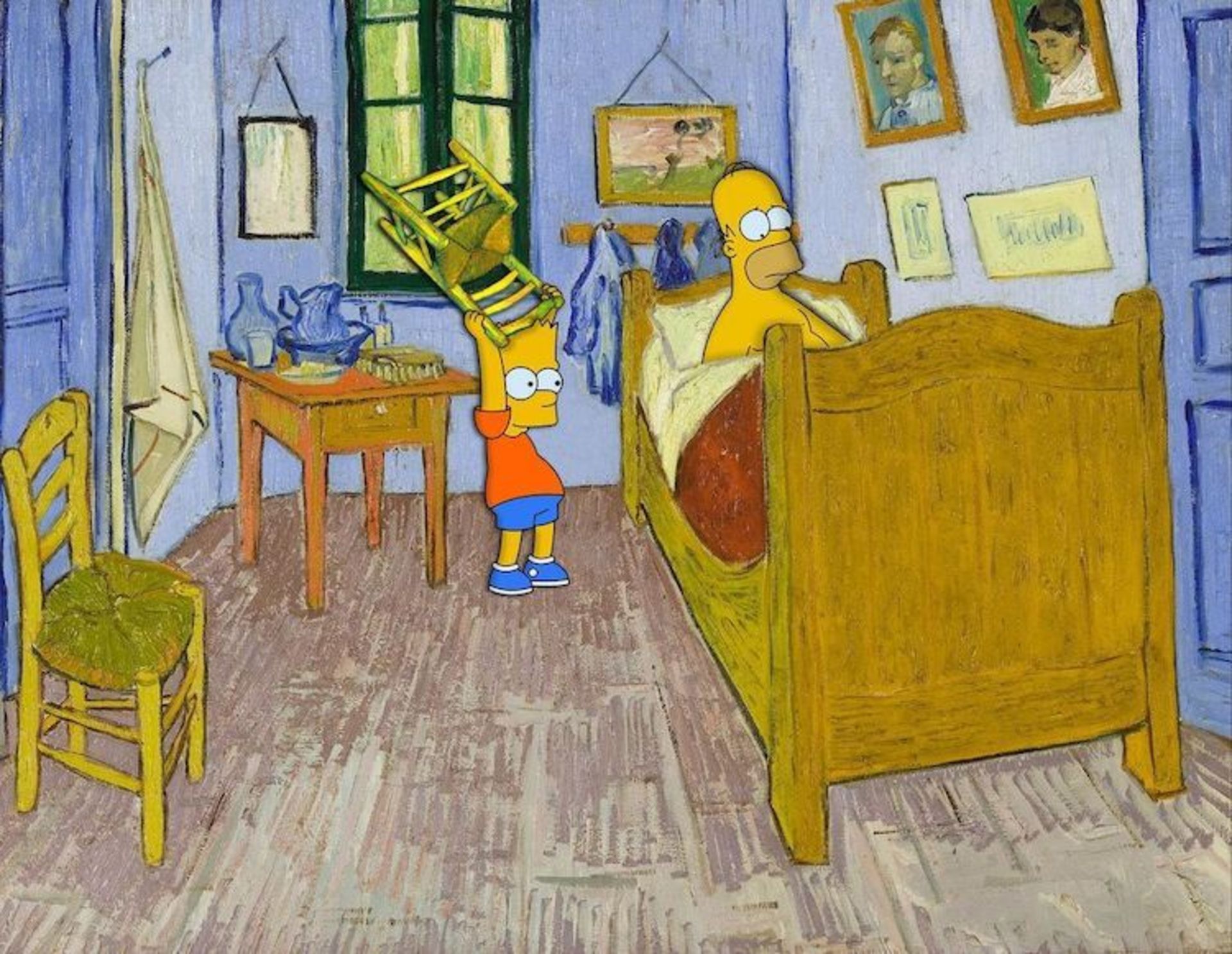 سیمپسون‌ها در نقاشی ونسان ون گوگ