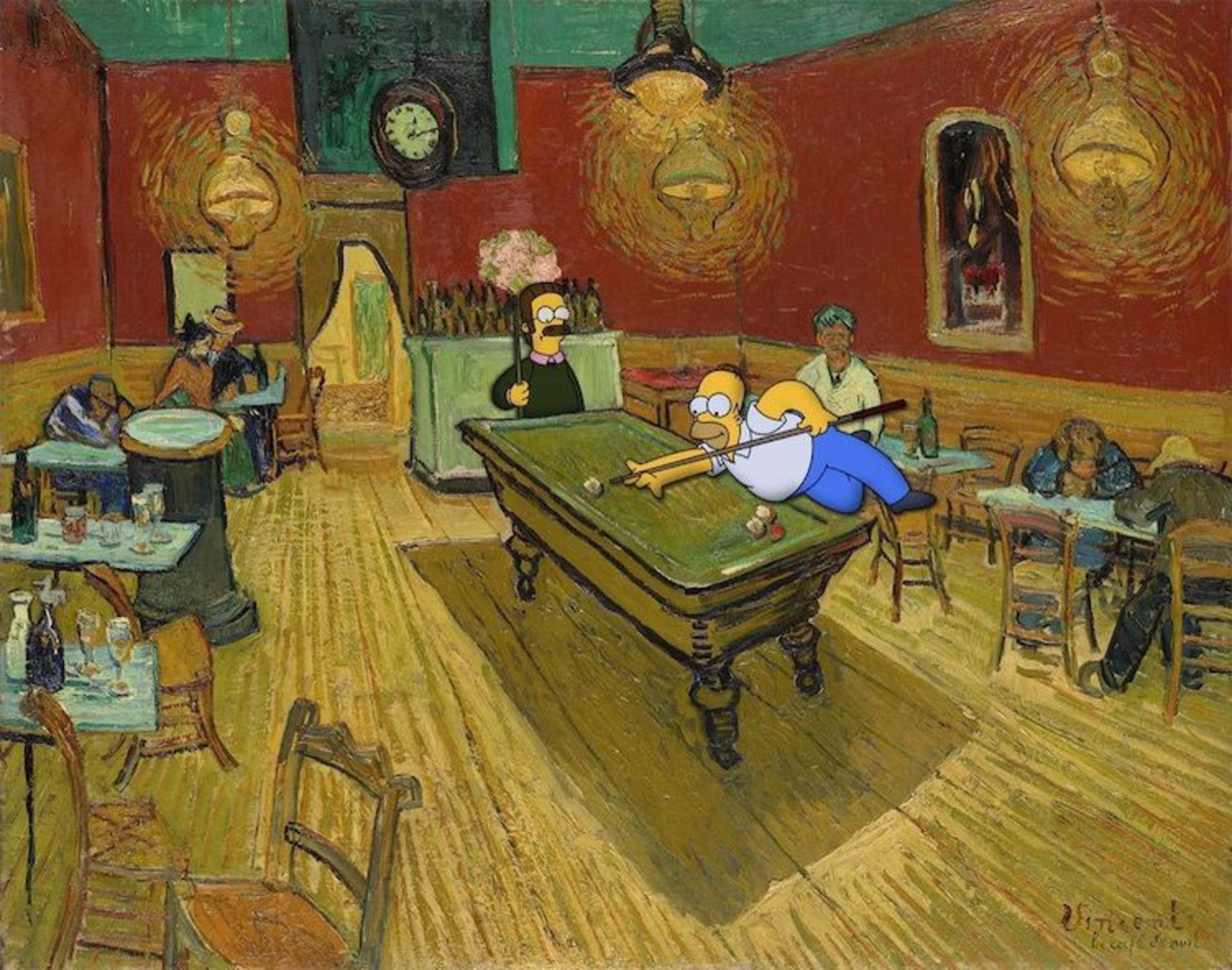 سیمپسون‌ها در نقاشی‌ ونسان ون‌ گوگ