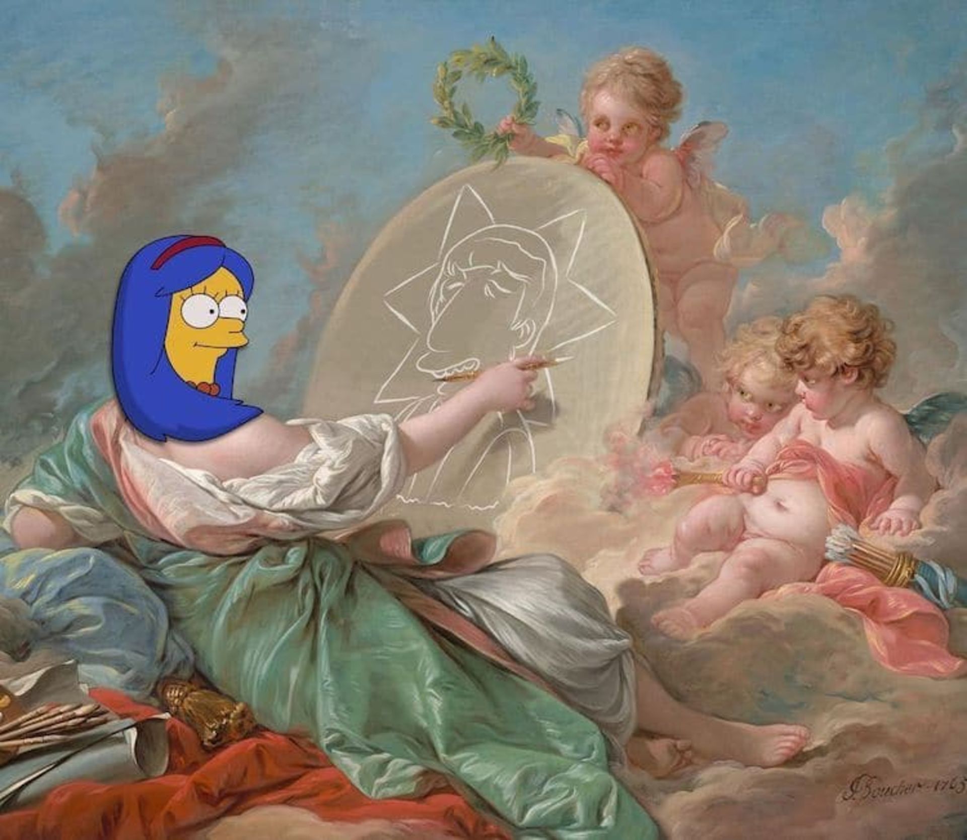 سیمپسون‌ها در نقاشی‌ فرانسوا بوشه