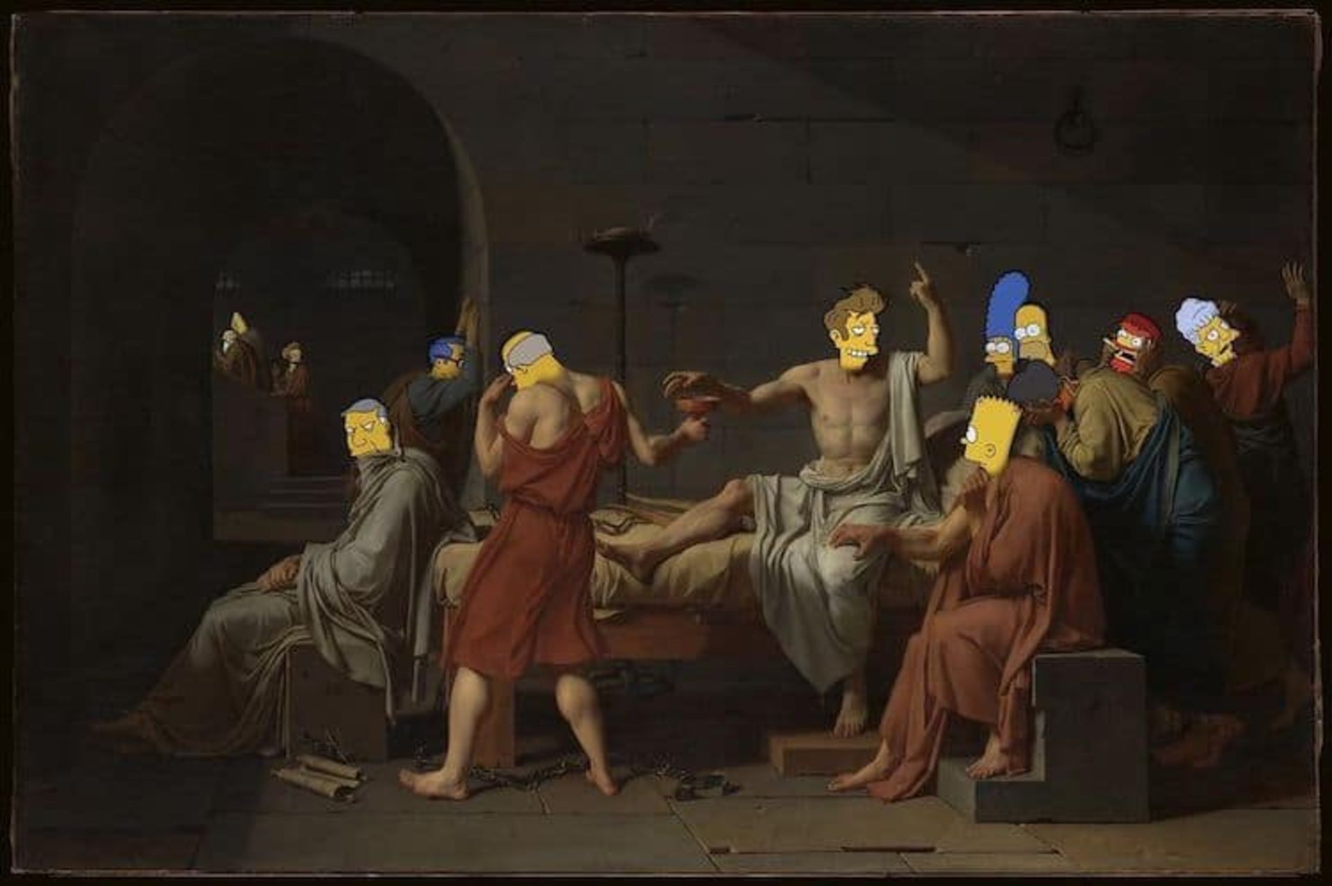 سیمپسون‌ها در نقاشی‌ ژاک-لویی داوید