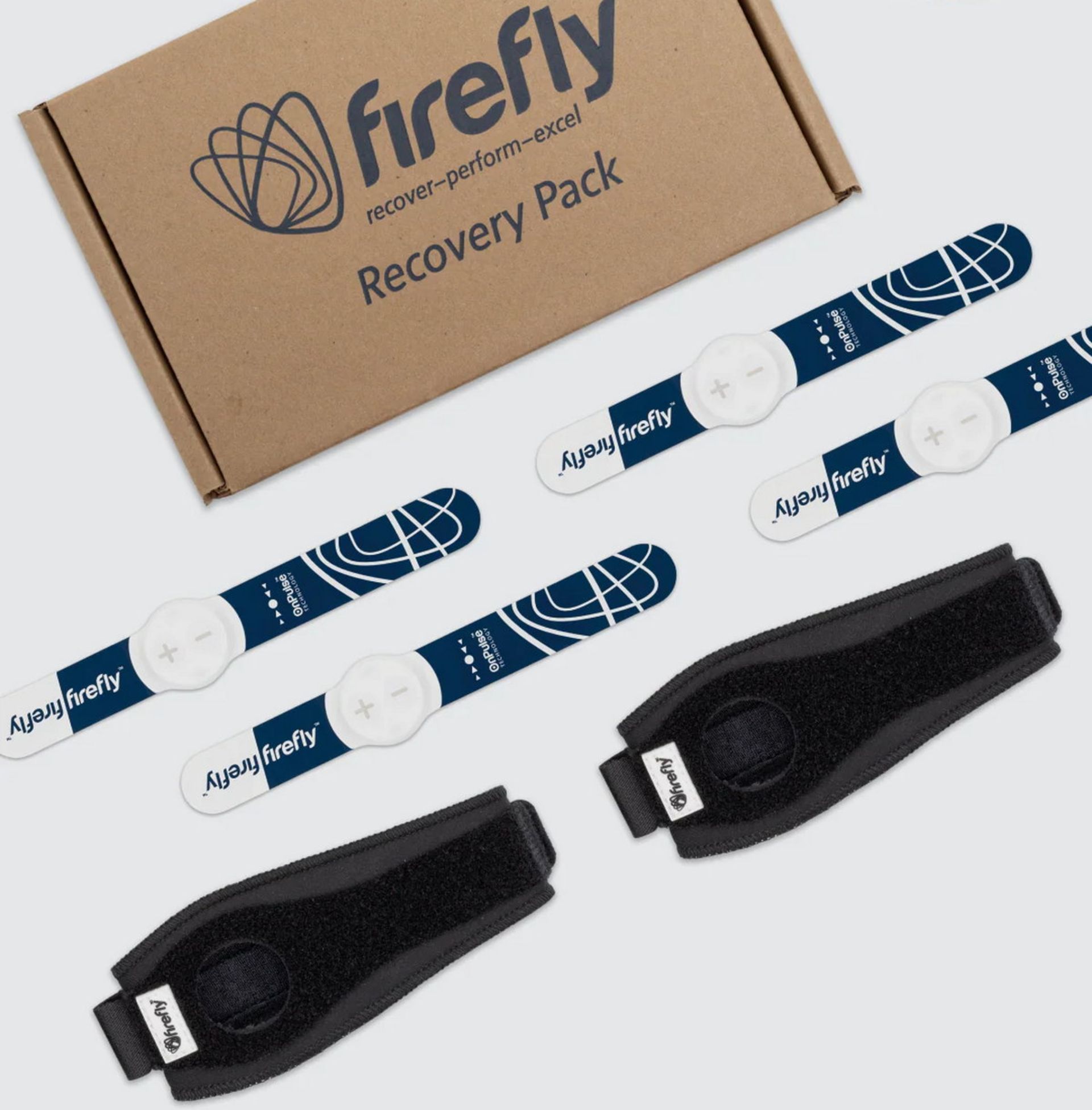 بسته ریکاوری فایر فلای با چند مچ‌بند و ساق‌بند