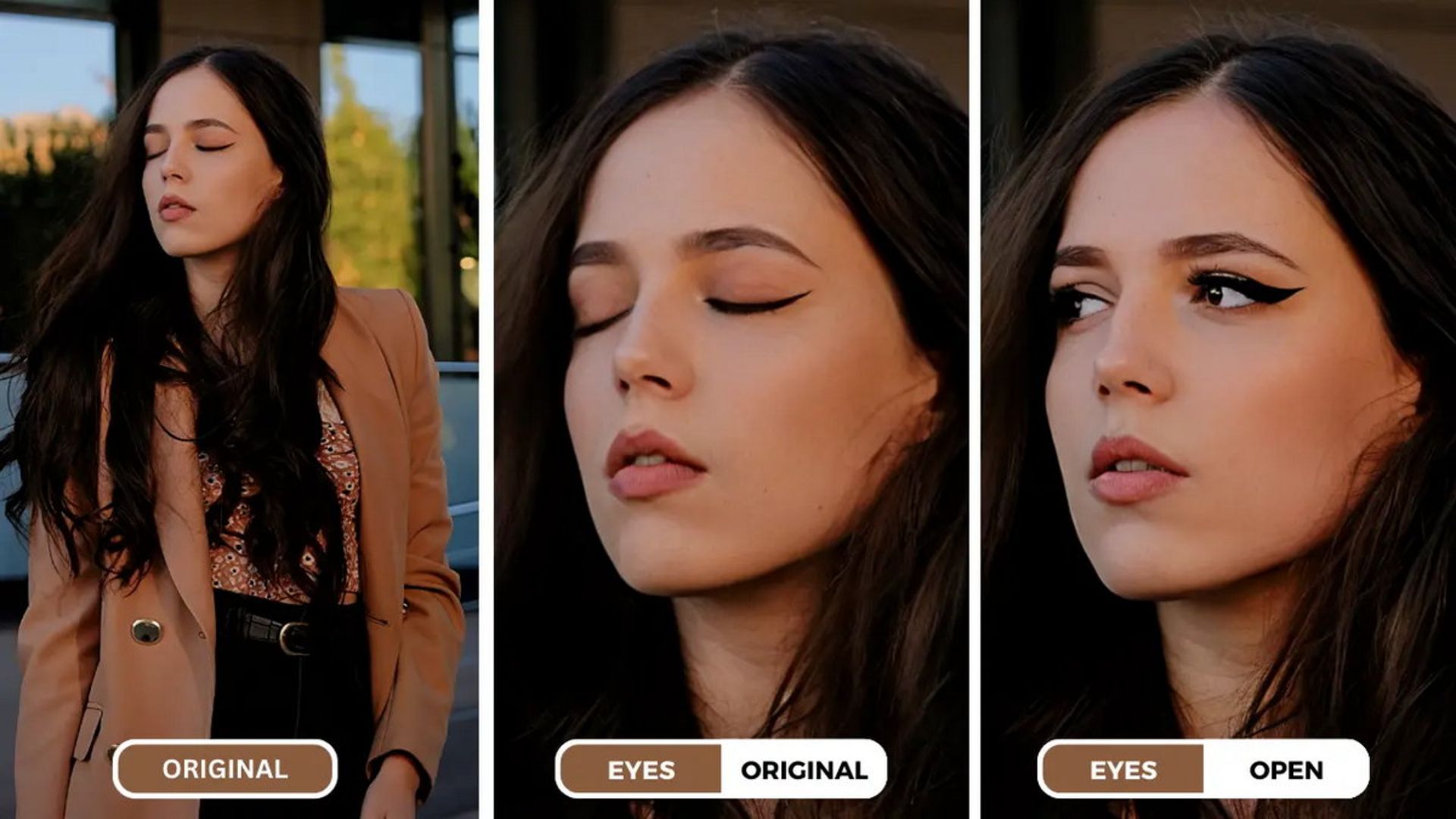 بسته شدن چشم یک دختر هنگام ثبت عکس