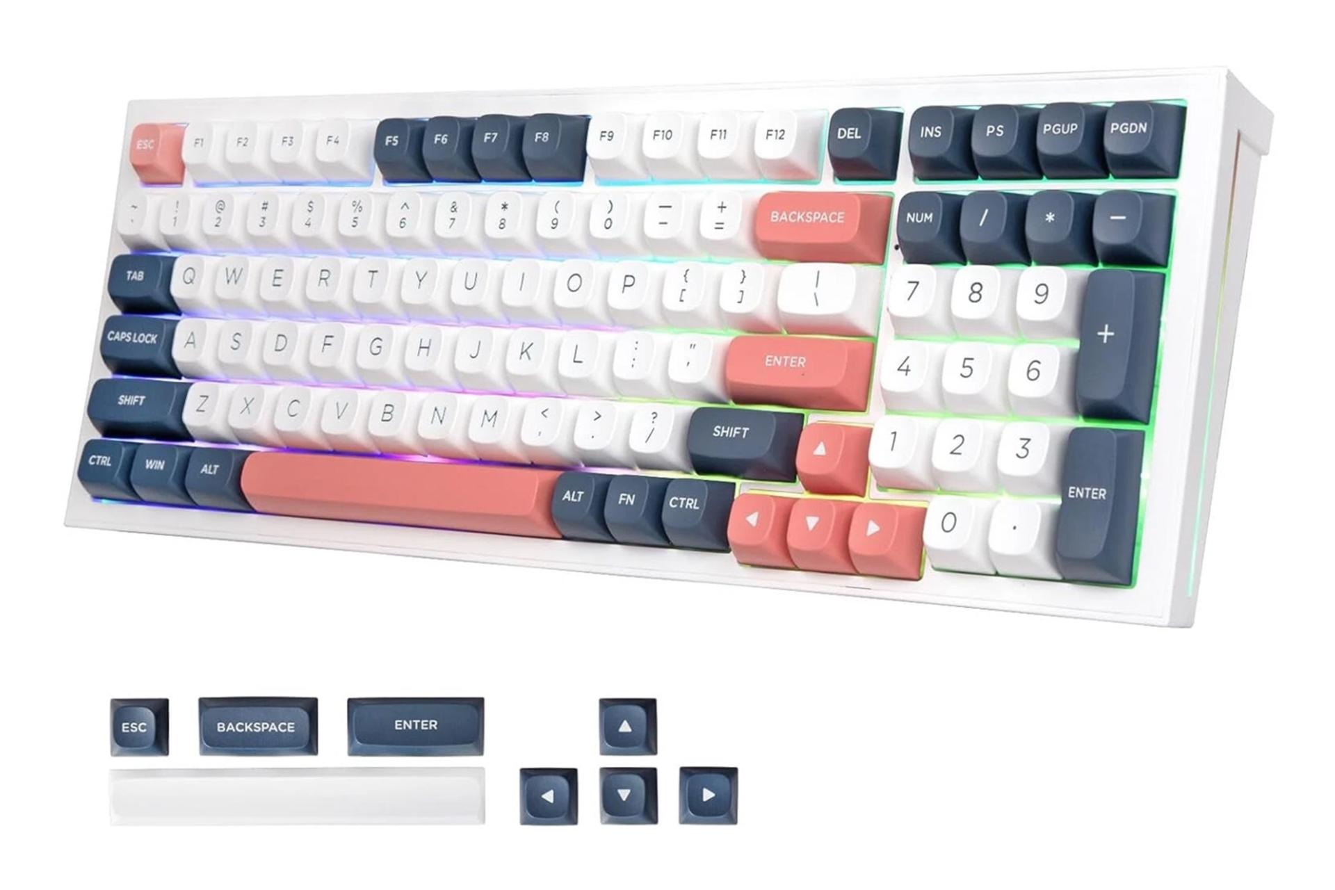 نمای سمت راست کیبورد ردراگون Flamberge PRO K723 WBR
