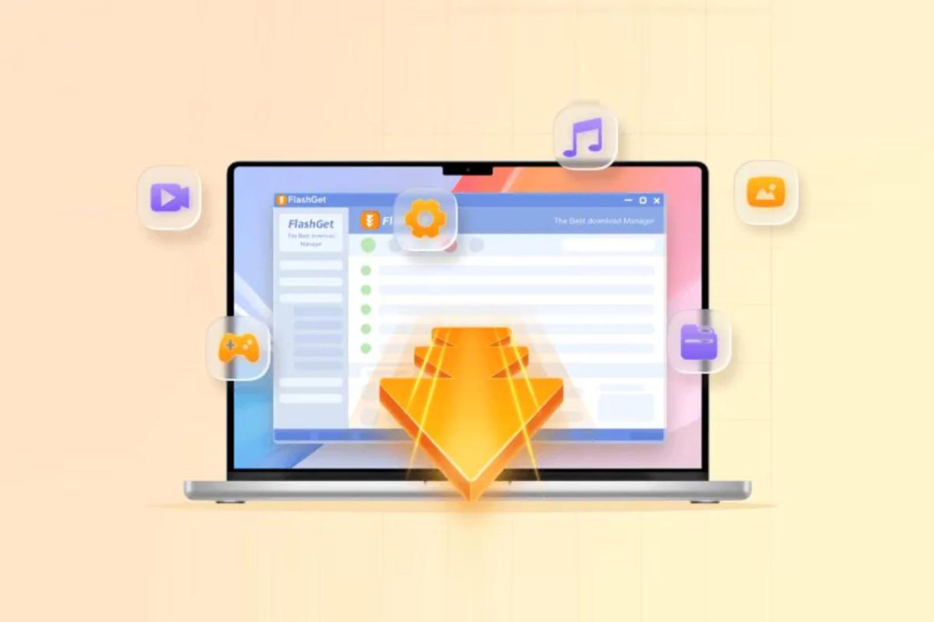 برنامه مدیریت دانلود FlashGet