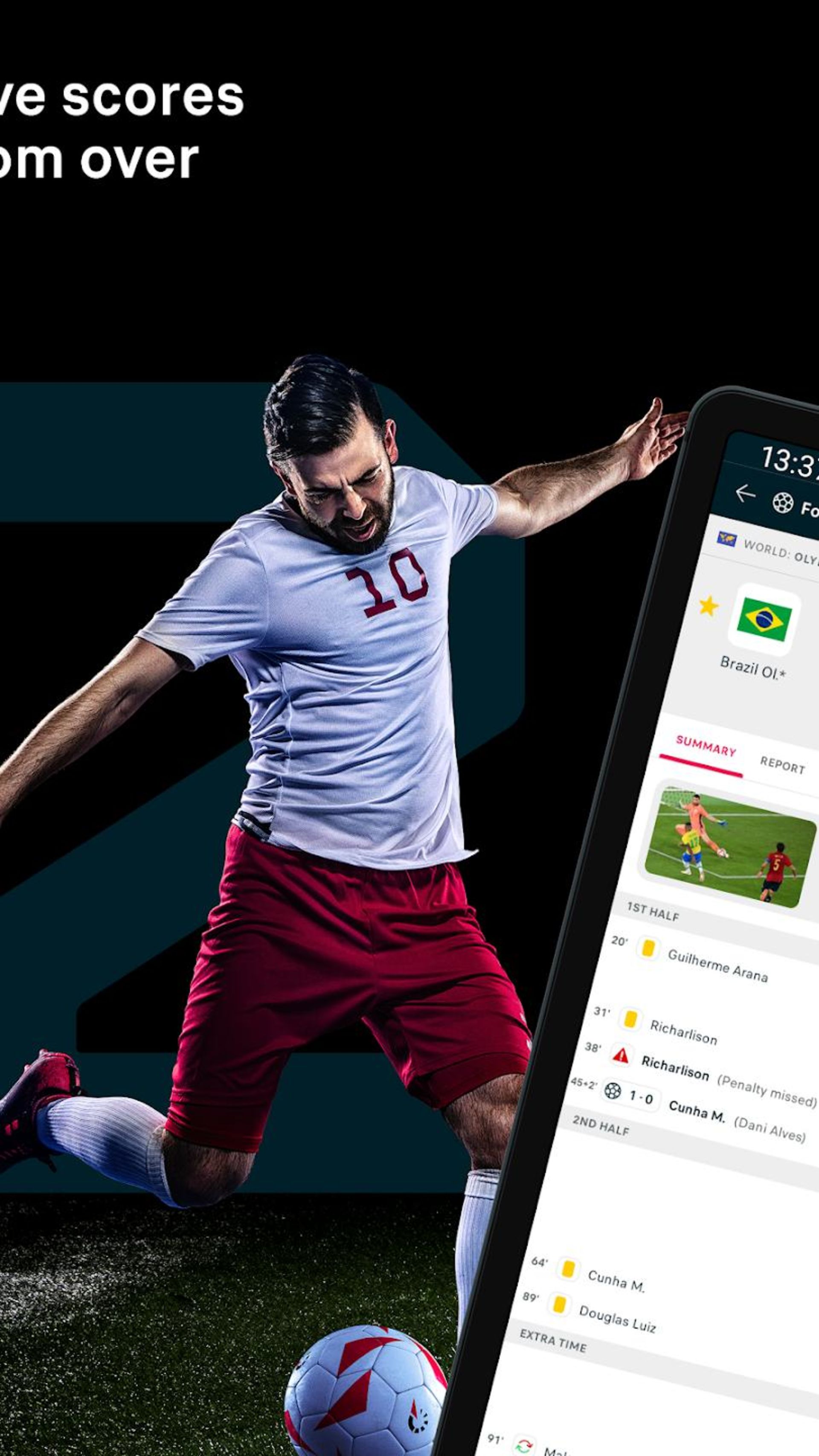 اپلیکیشن فوتبالی Flashscore