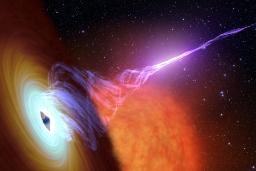 کشف سیاه‌چاله‌ای سرگردان که در حال فرار از کهکشان خود است