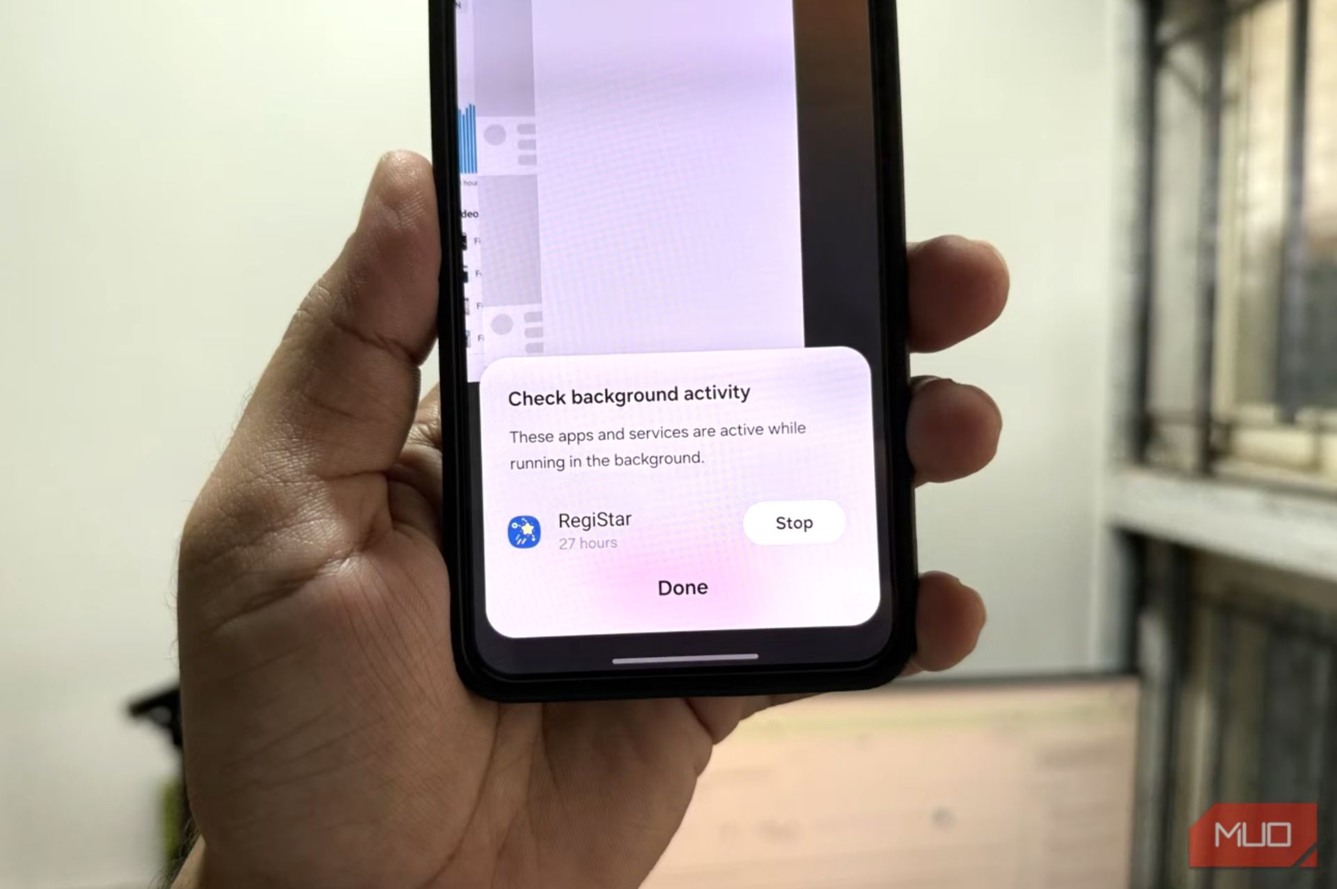 قابلیت Force Stop