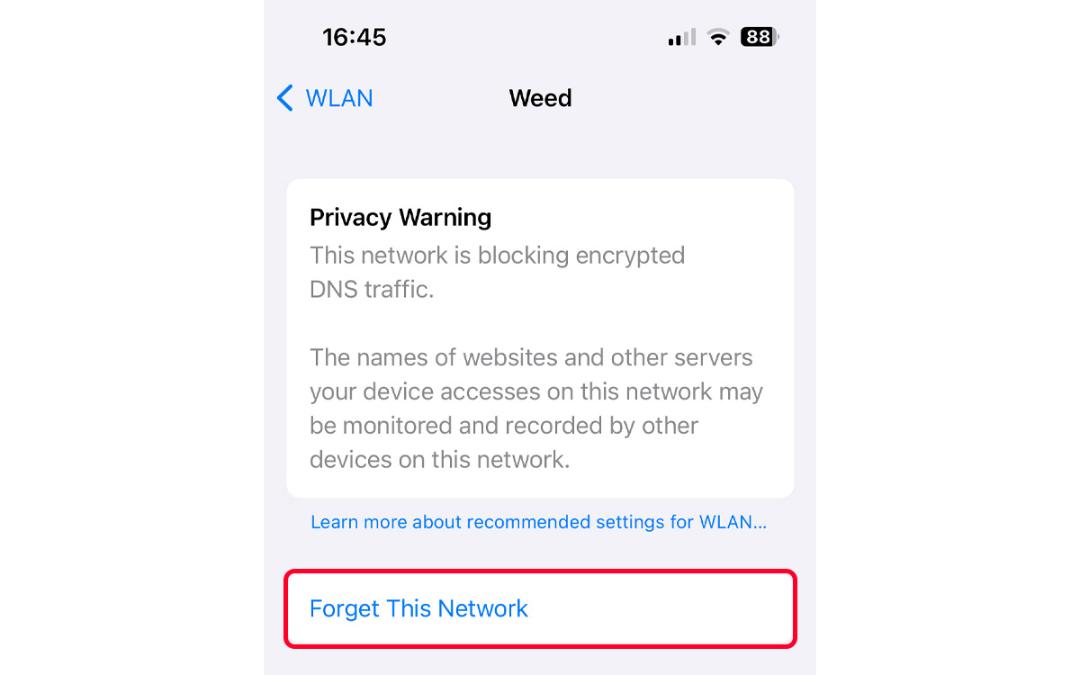 فراموش رمز عبور وای فای در آیفون و اتصال مجدد