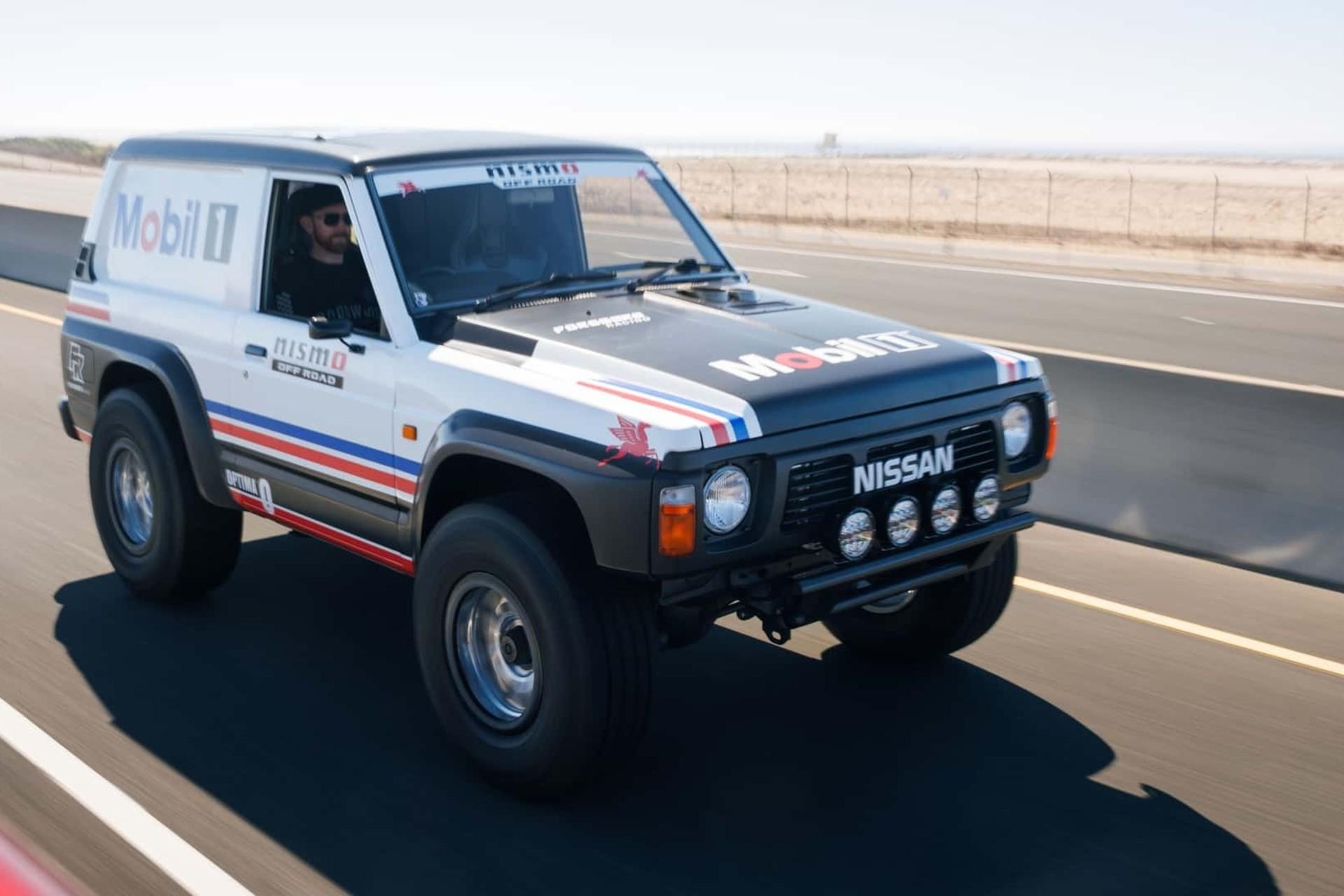 نمای سه‌چهارم جلو نیسان پاترول نیسمو سفارشی