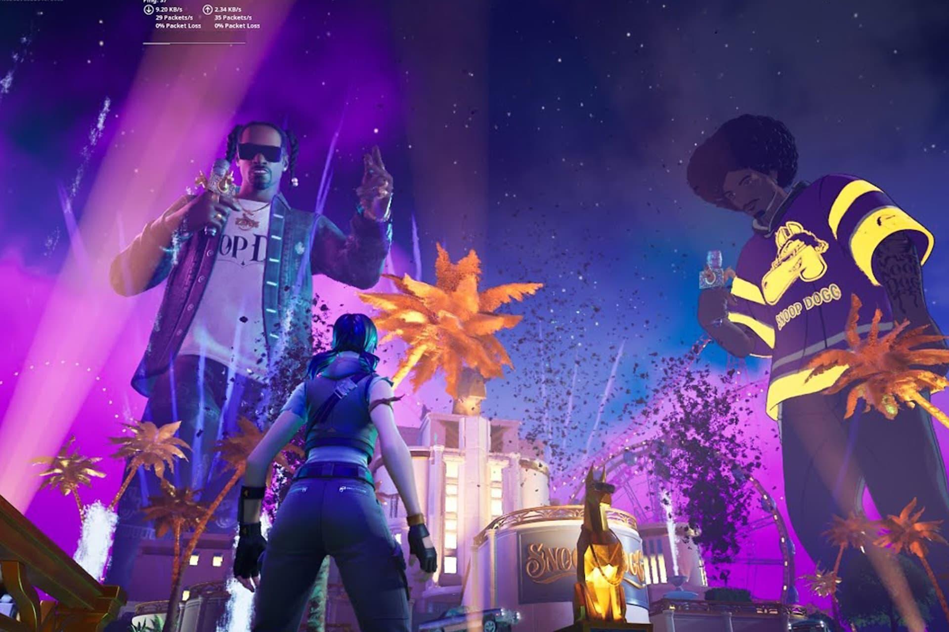 کنسرت اسنوپ داگ در رویداد Fortnite’s Remix: The Finale
