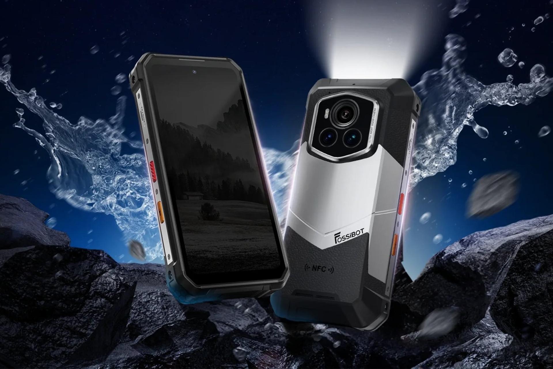گوشی مقاوم Fossibot F107 پرو با دوربین دید در شب رنگی