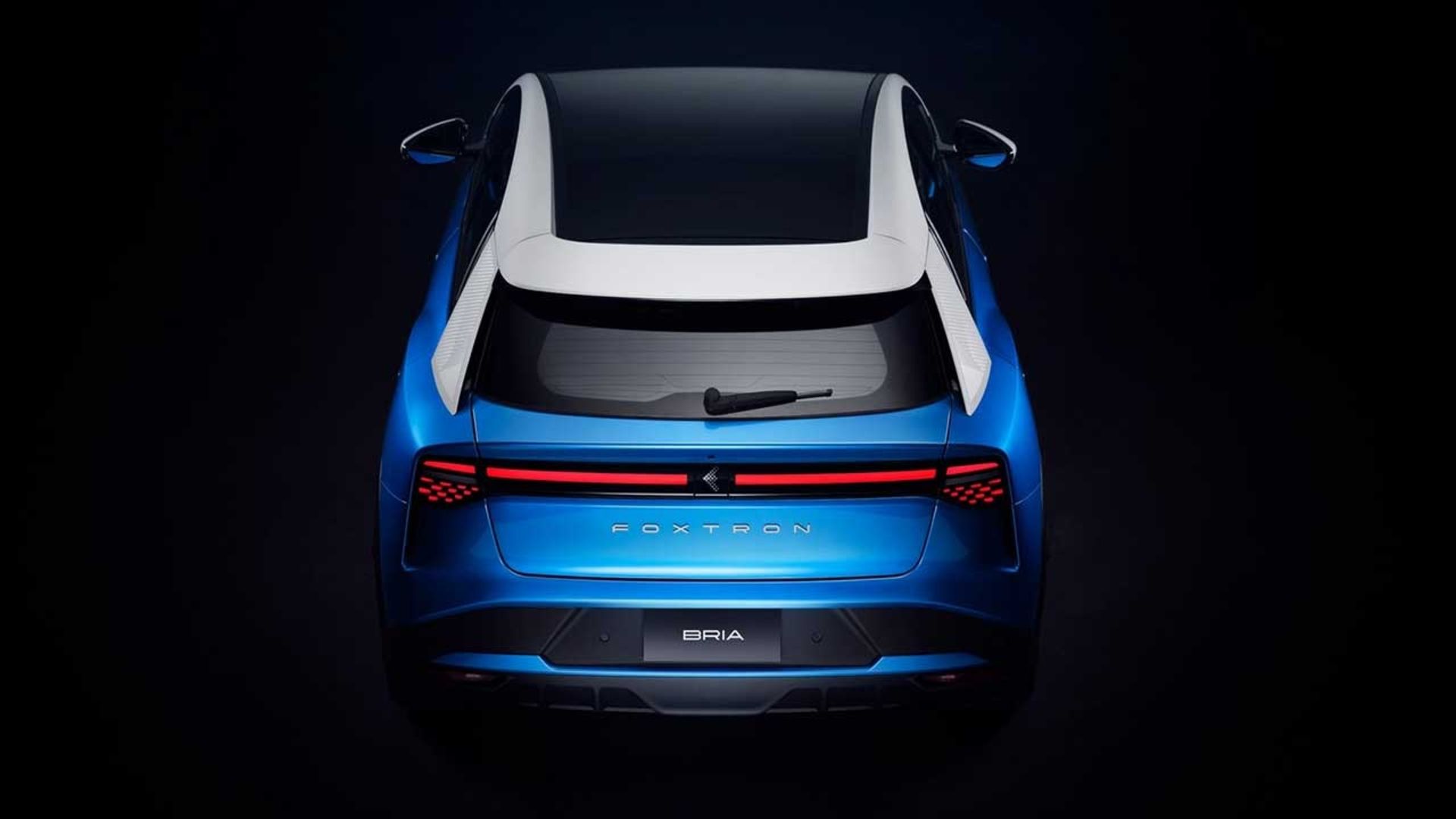 نمای بالا خودرو فاکسکان بریا رنگ آبی