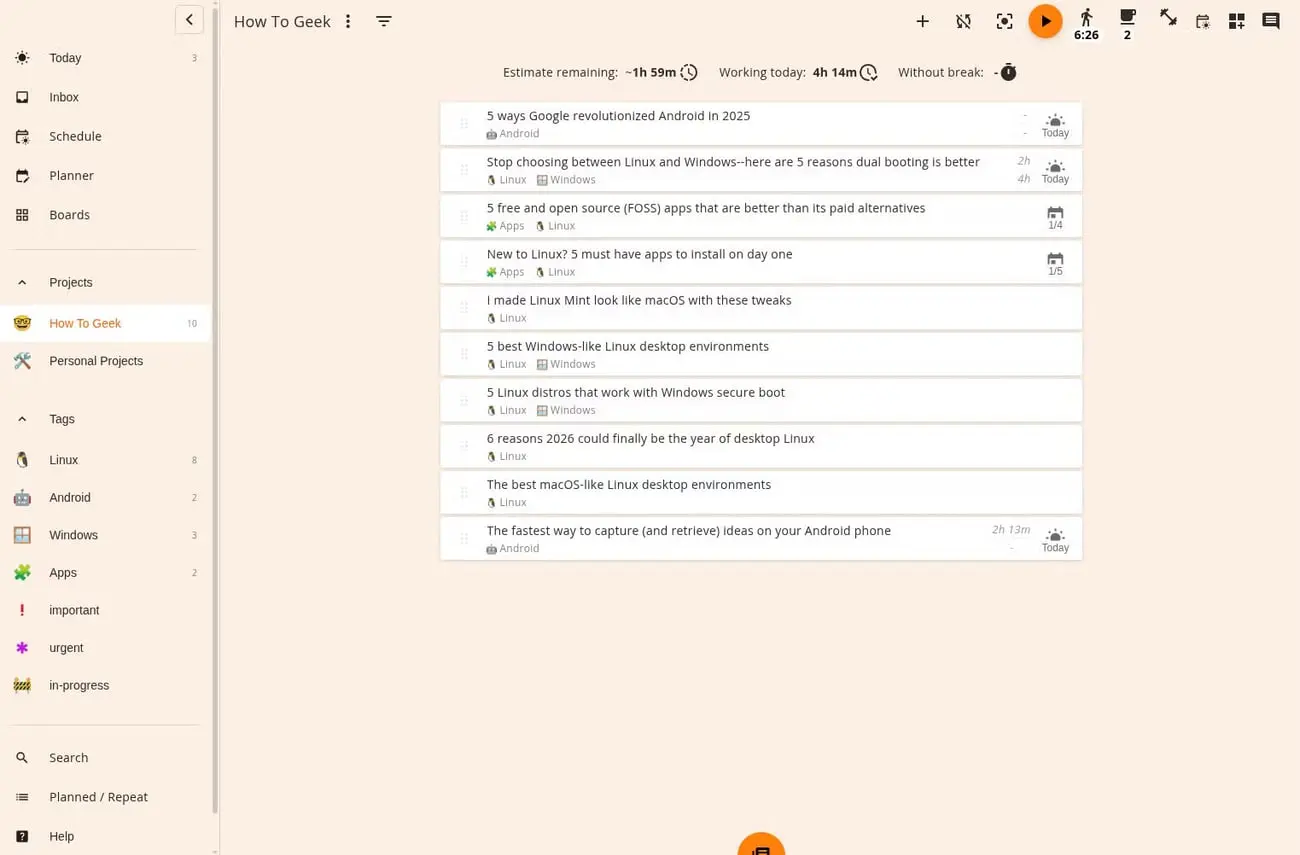 فهرست مقالات و برنامه‌های رایگان و متن‌باز در اپلیکیشن How To Geek