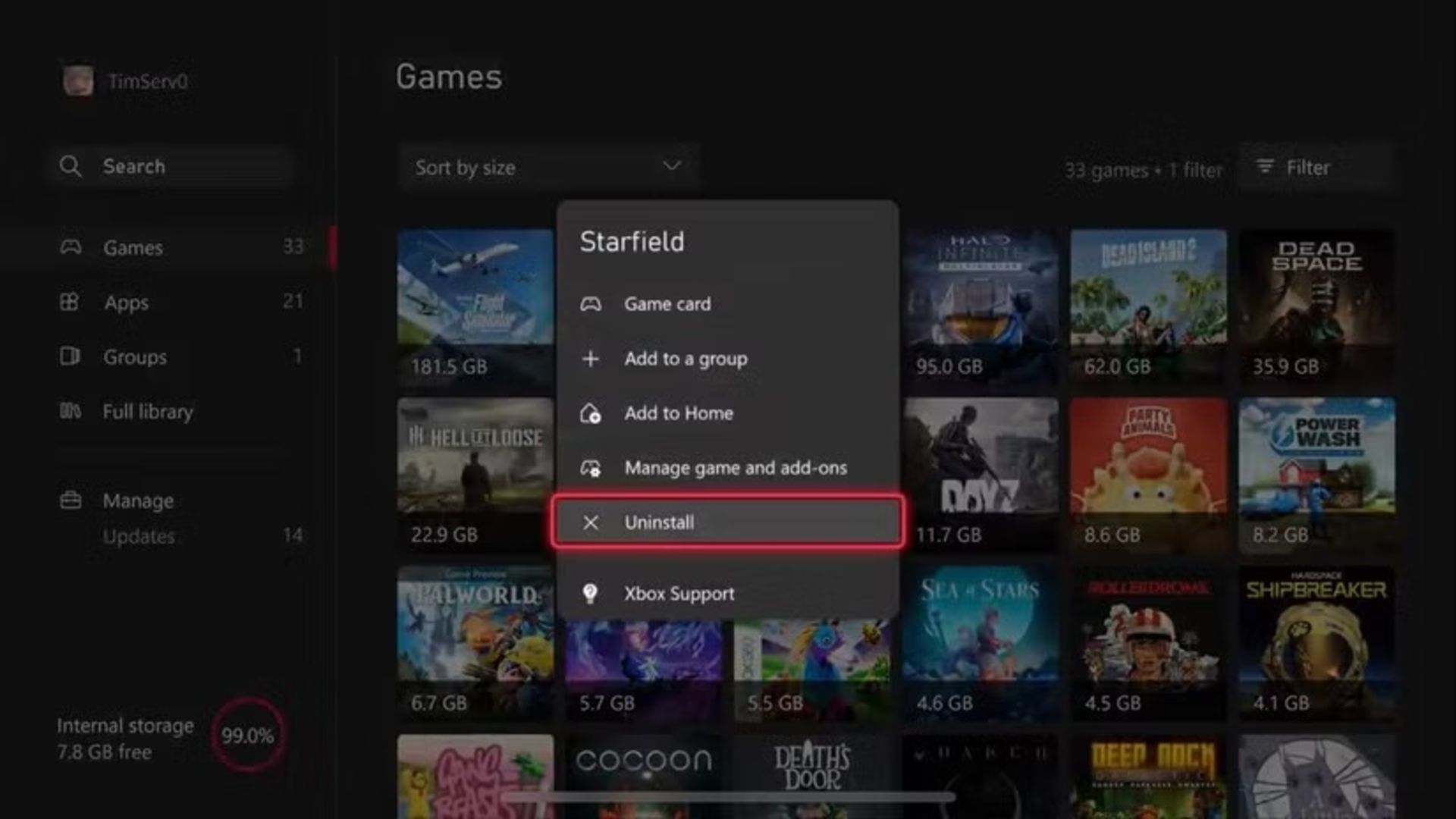 آزادسازی فضای ذخیره‌سازی ایکس باکس