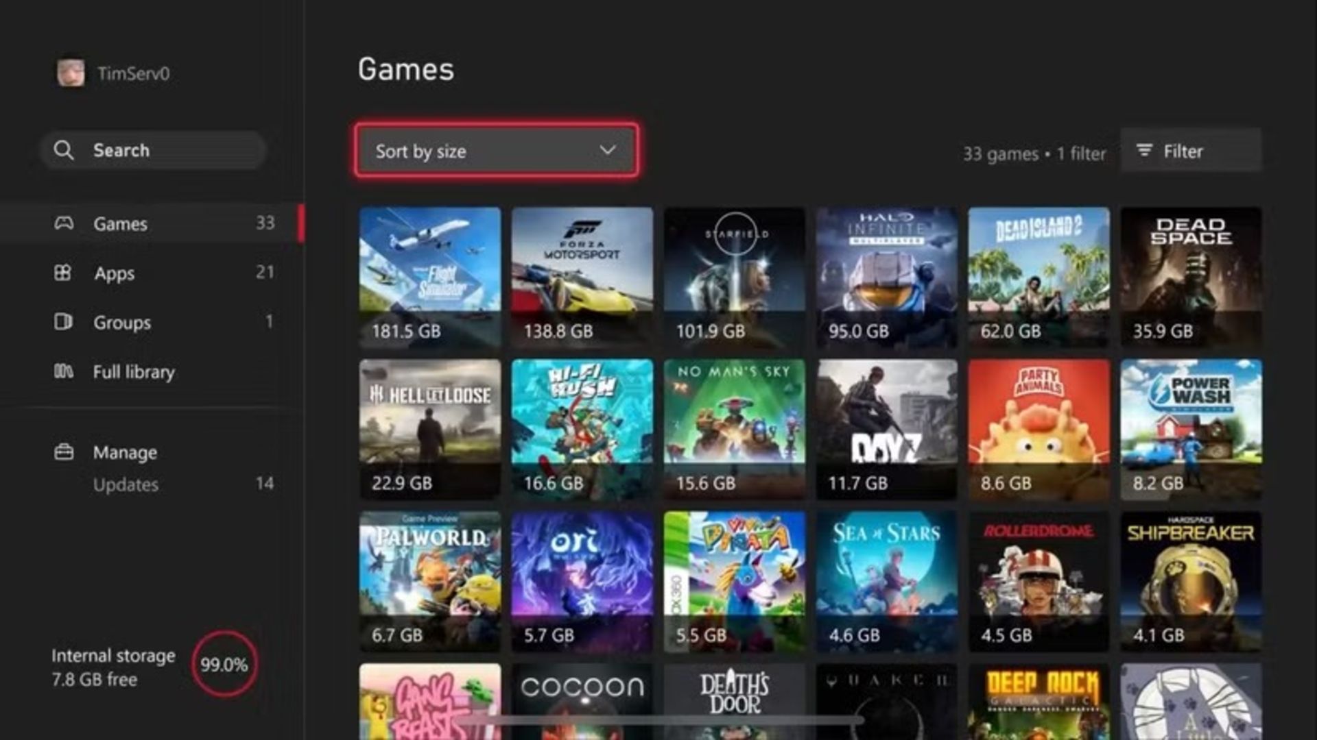آزادسازی فضای ذخیره‌سازی ایکس باکس